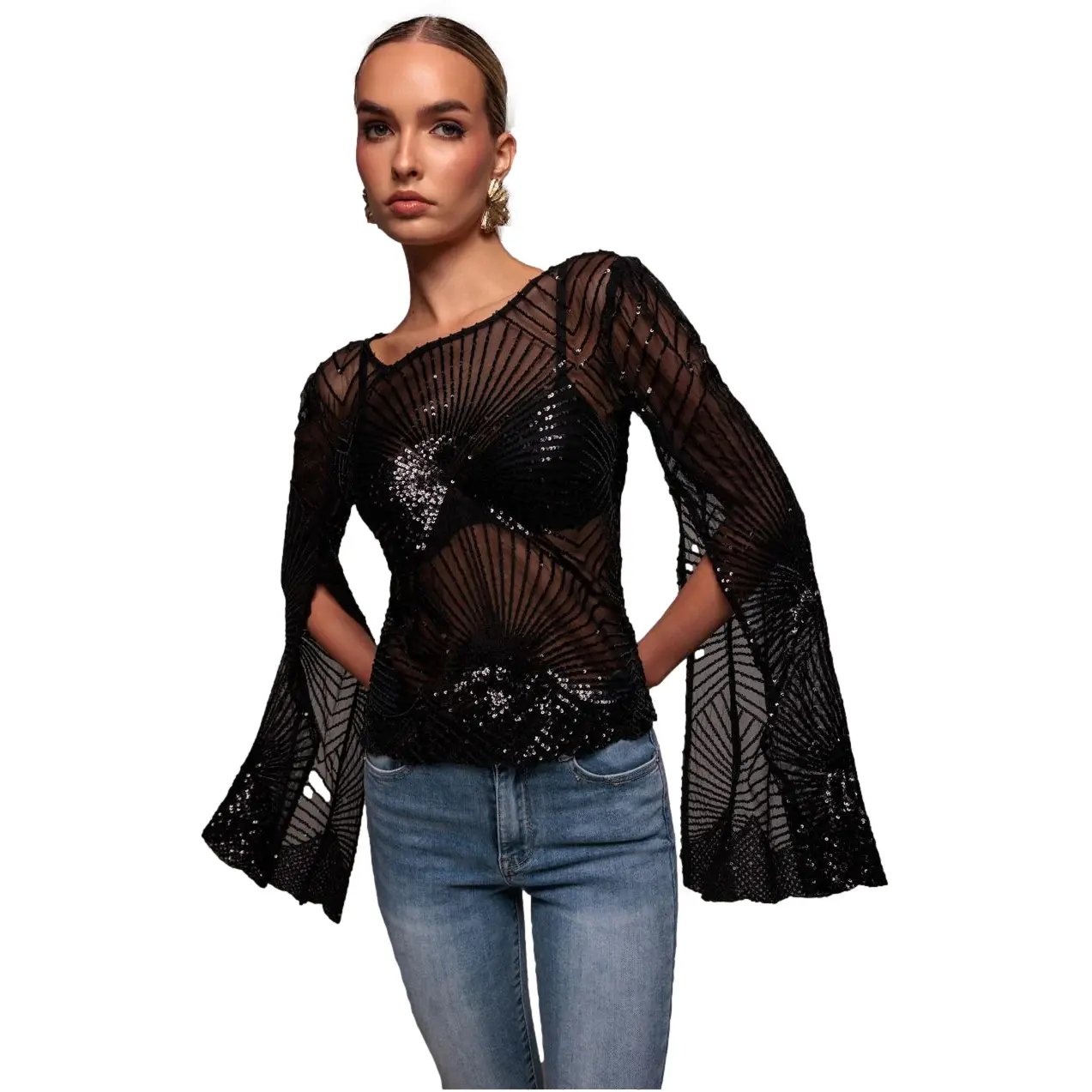 Sparkly Star Cape Women Goddiva