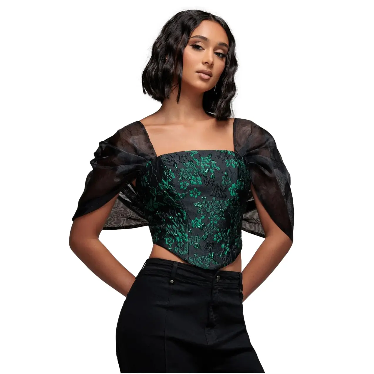 Bustier for women Goddiva Organza Wings