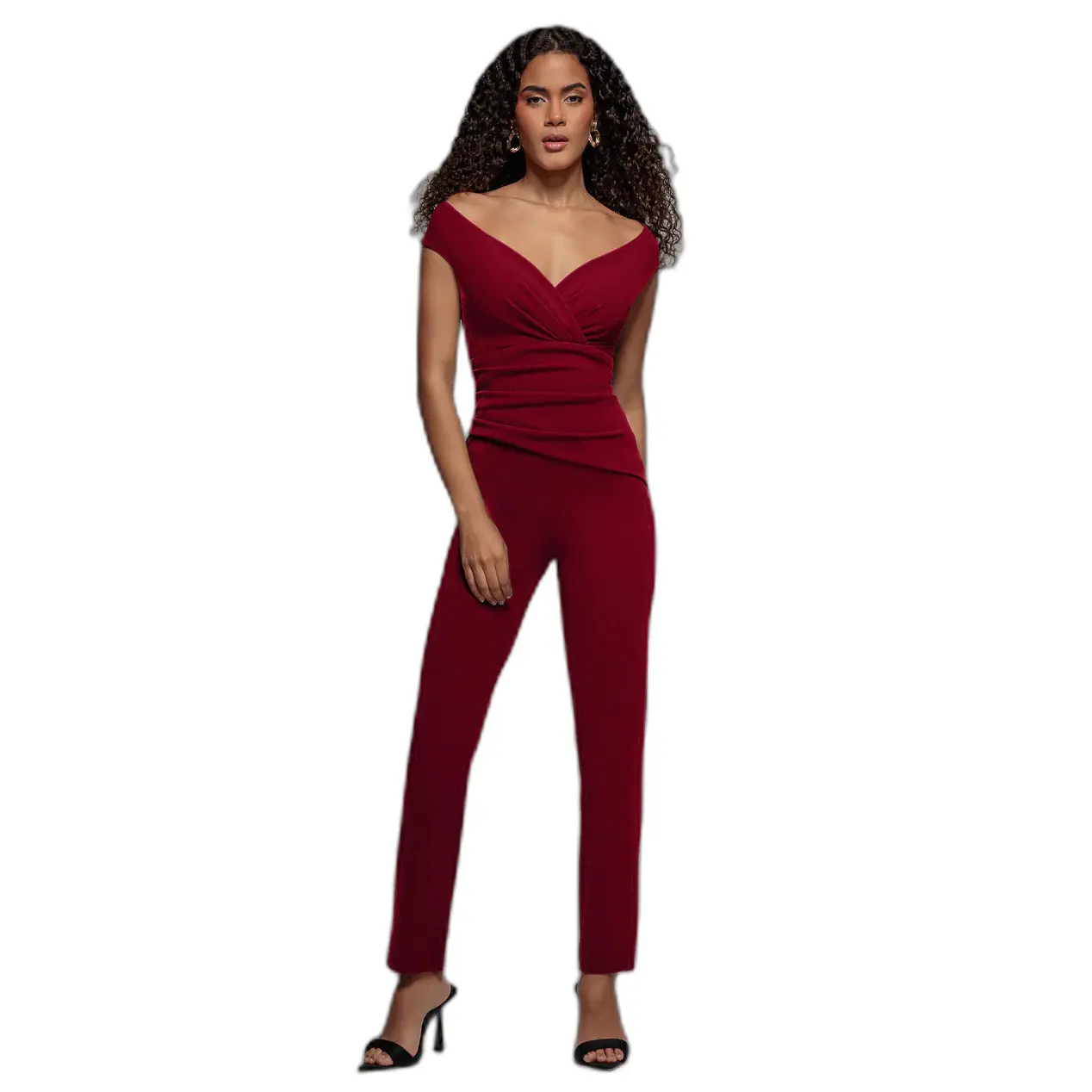Tuta jumpsuit  Scuba Crepe Bardot