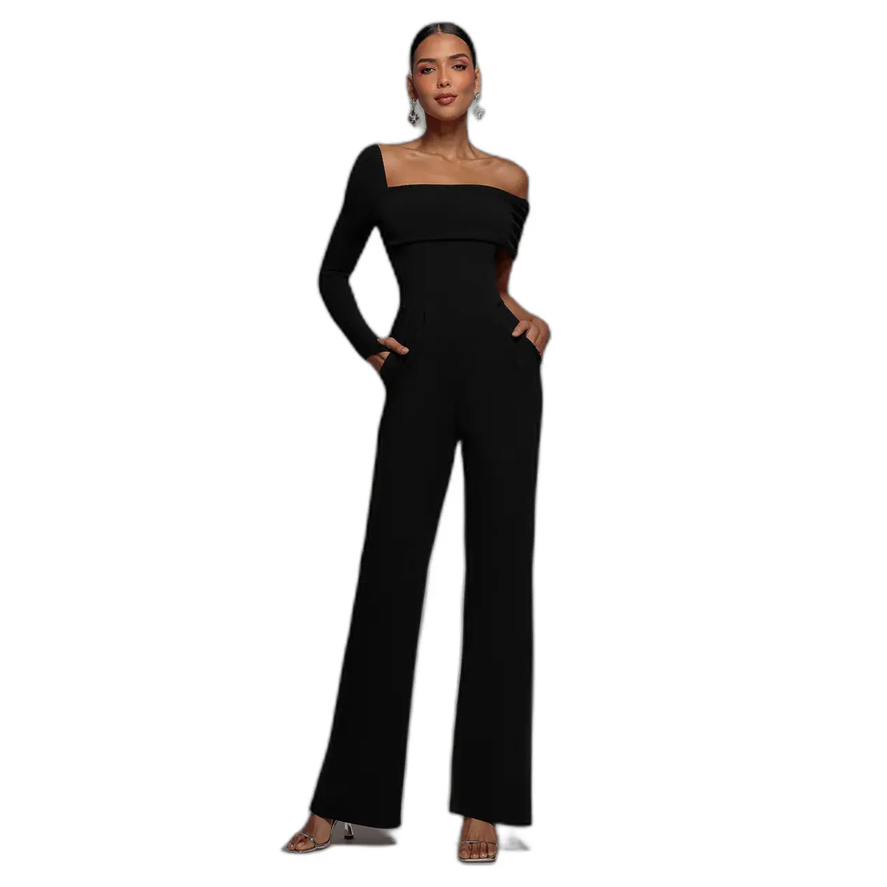 Tuta jumpsuit  One Shoulder Scuba