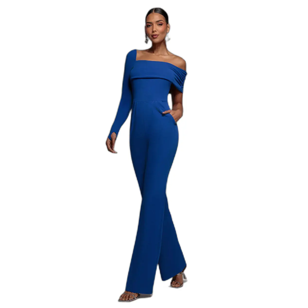 Tuta jumpsuit  One Shoulder Scuba