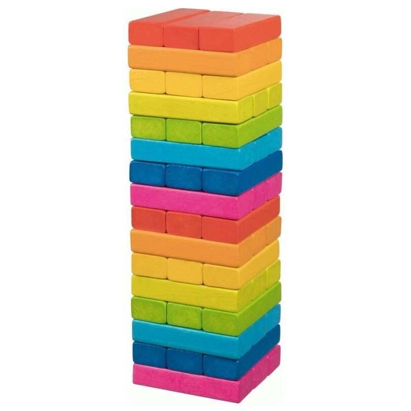 4013594568203 - goki Geschicklichkeitsspiel Wackelturm Regenbogen