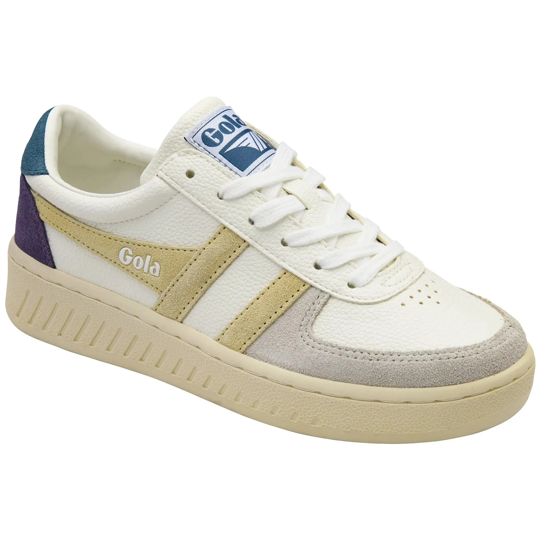 Gola Women's Blanc Suede Trainers Grandslam Trident