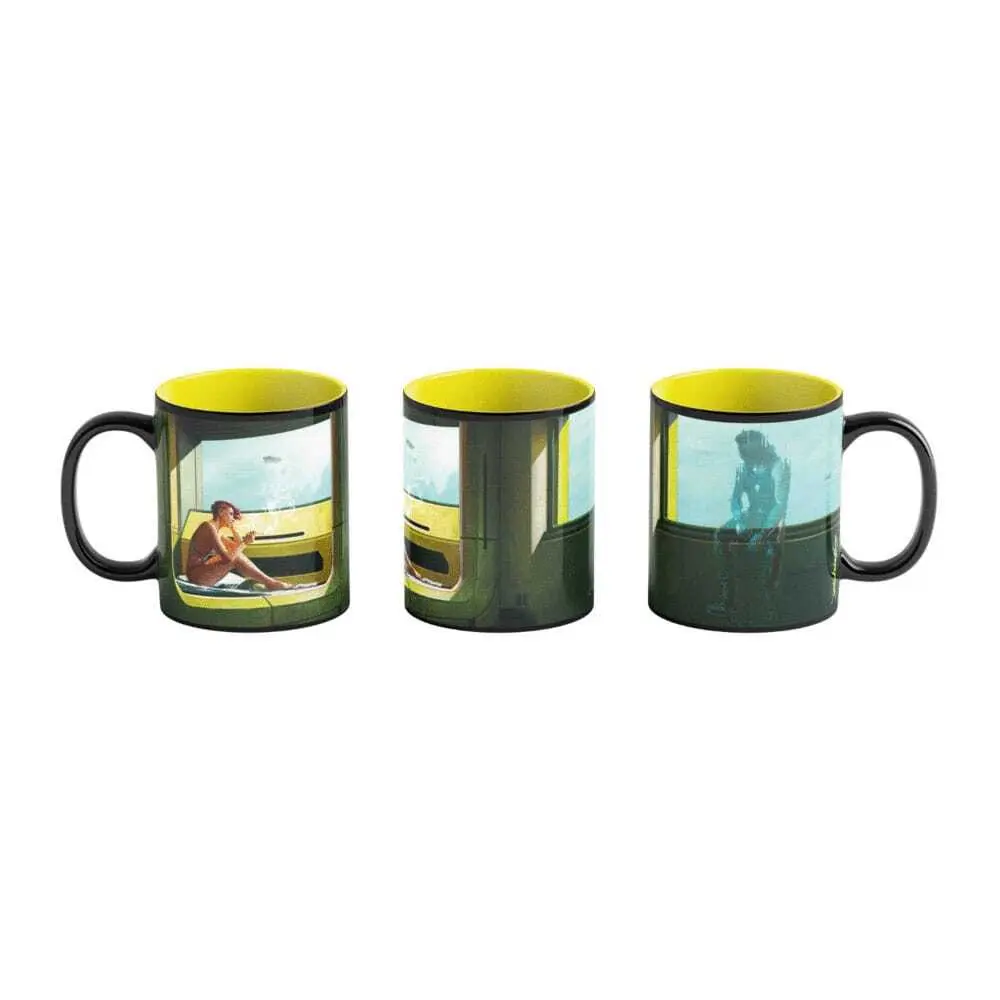 Mug Good Loot Cyberpunk 2077 - Game Art Chronicles Artwork Inspired by Edward Hopper
