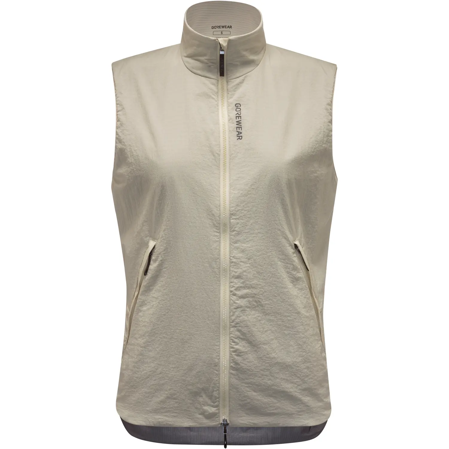 Gore Women's Beige Sleeveless Jacket For Concurve Windstopper