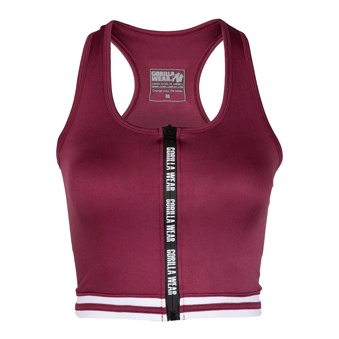 Sport-BH mit Reißverschluss, Damen Gorilla Wear Mesa