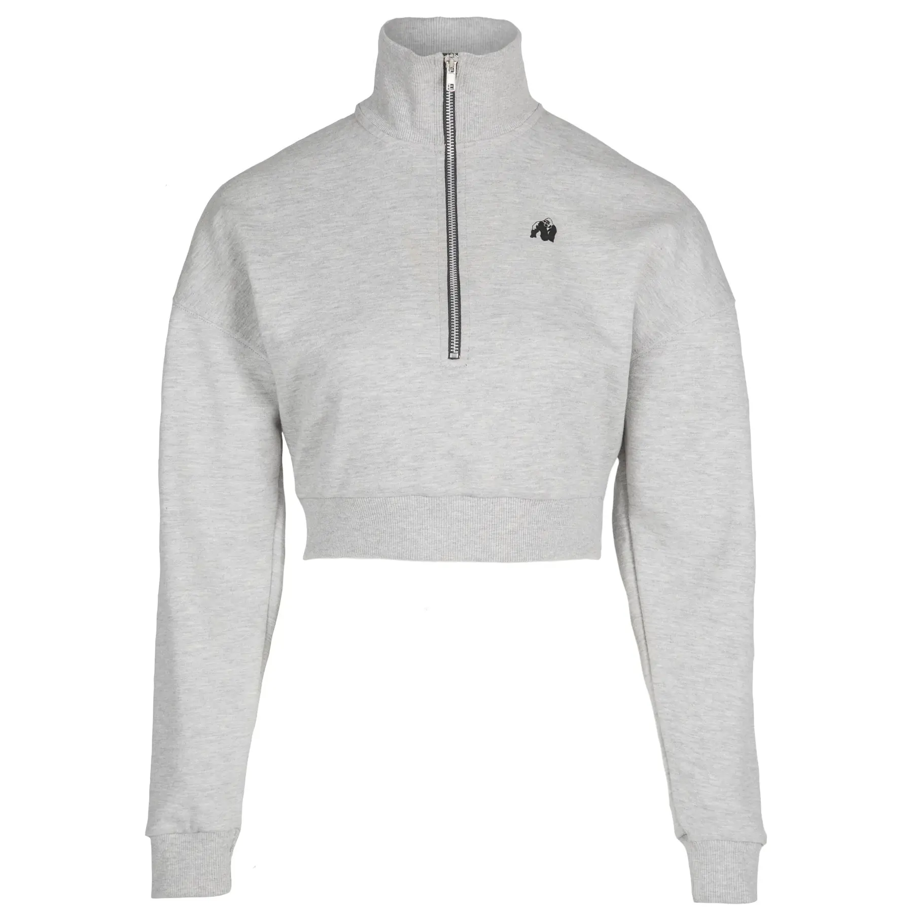 Sweatshirt Crop Half-zip Frau Gorilla Wear Ocala
