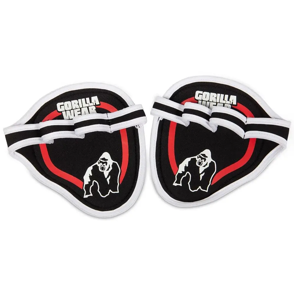 GORILLA WEAR Palm Grip Pads - Black/Red - One Size