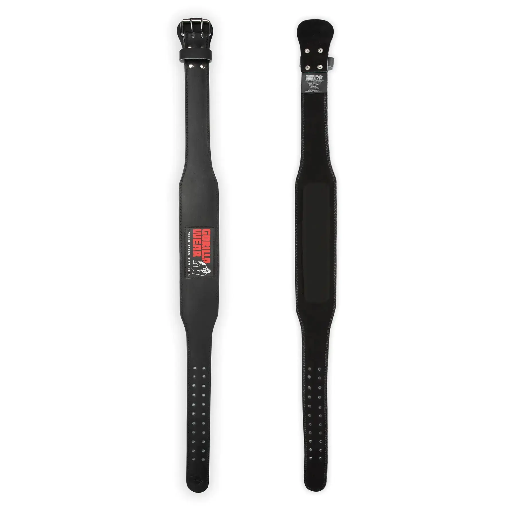 Gepolsterter Hebegürtel Aus Leder Gorilla Wear 4"
