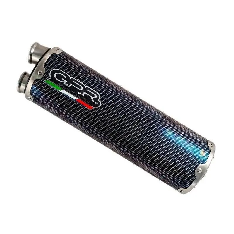 Silencer Motorrad Edelstahl gebürstet homologiert GPR Exhaust Dual Triumph Tiger 1200 Gt - Rally 2022-2024