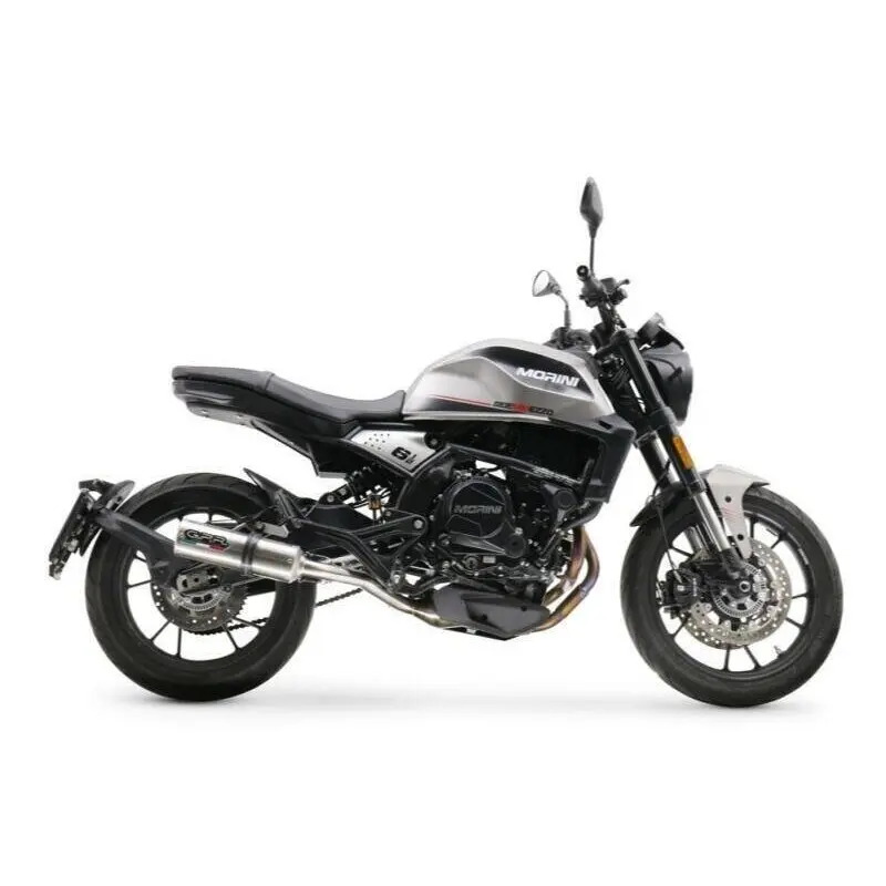 Edelstahl Motorrad Auspuff gebürstet genehmigt GPR Tech Morini M3 Seiemmezzo Scr 2022-2024
