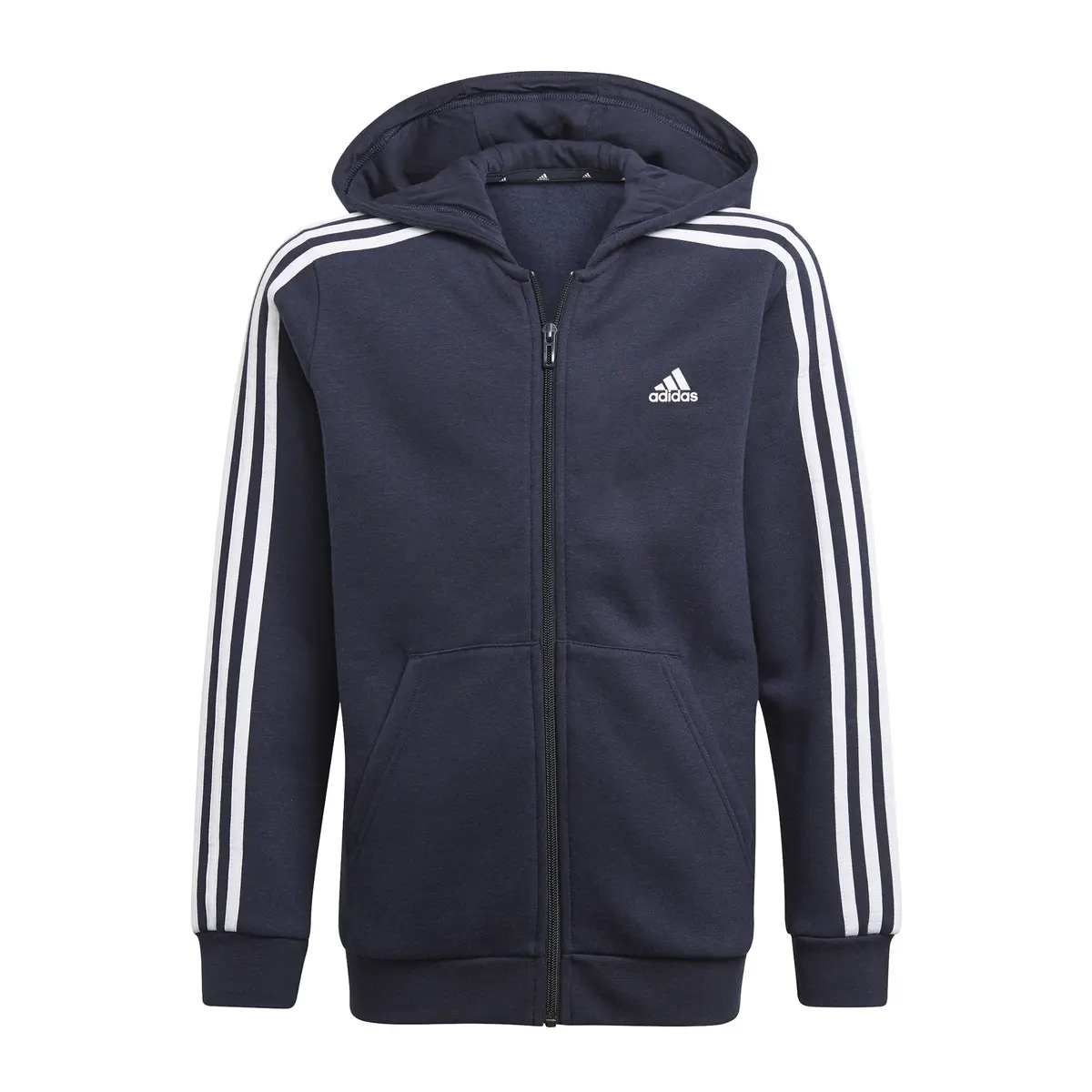 Kinder-Kapuzenjacke mit Reißverschluss adidas Essentials 3S