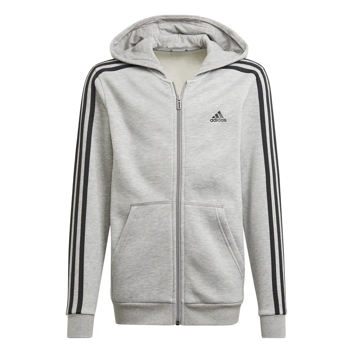 Kinder-Kapuzenjacke mit Reißverschluss adidas Essentials 3S