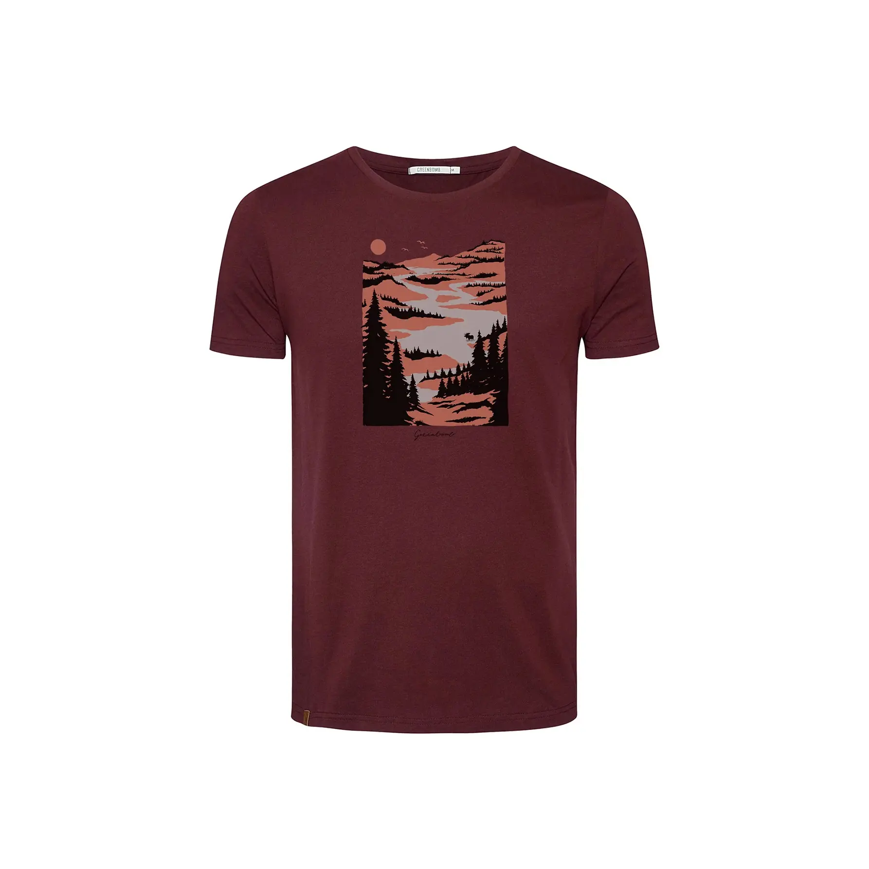 T-shirt Greenbomb Nature Lakeside Guide