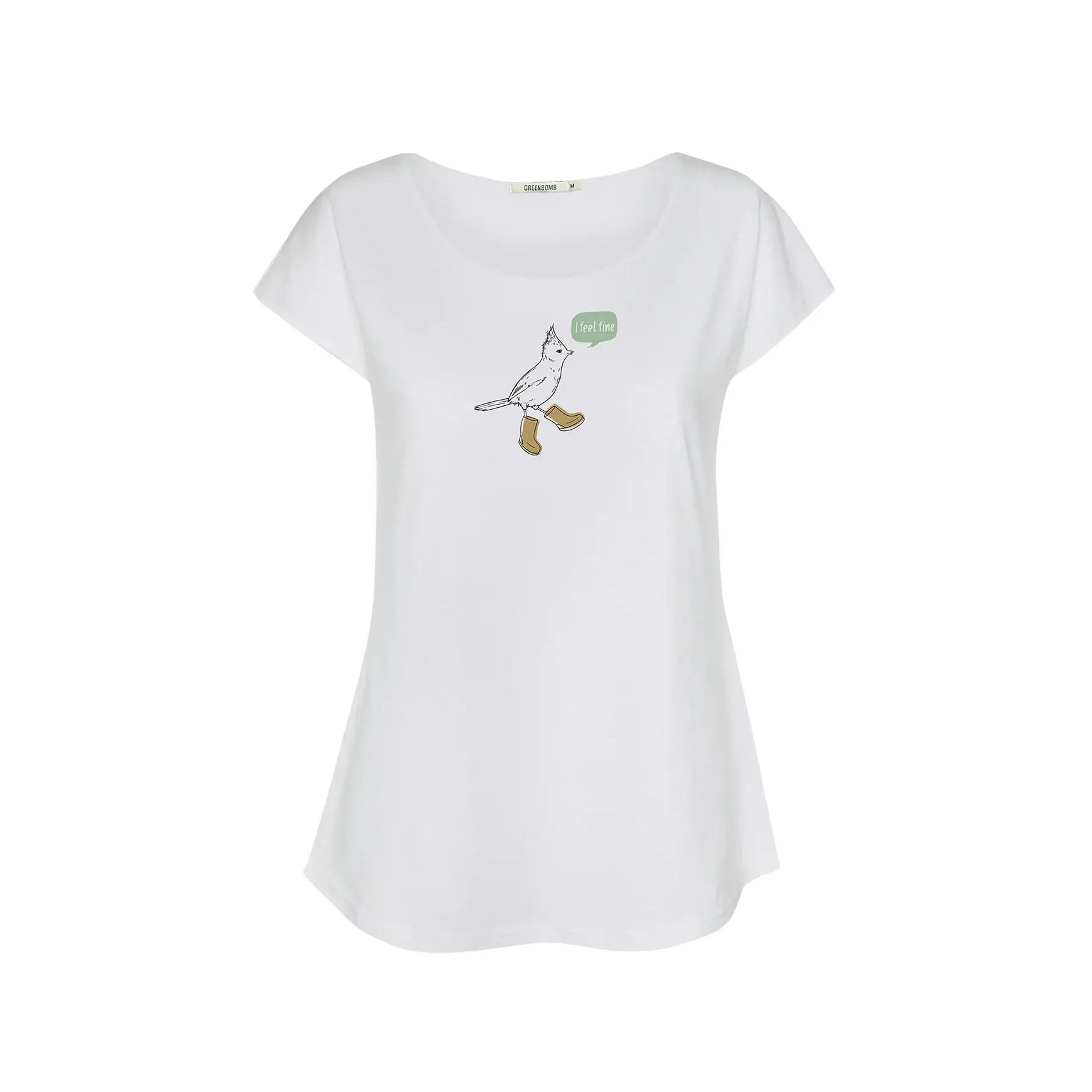 T-shirt dames Greenbomb Animal Bird Fine Cool