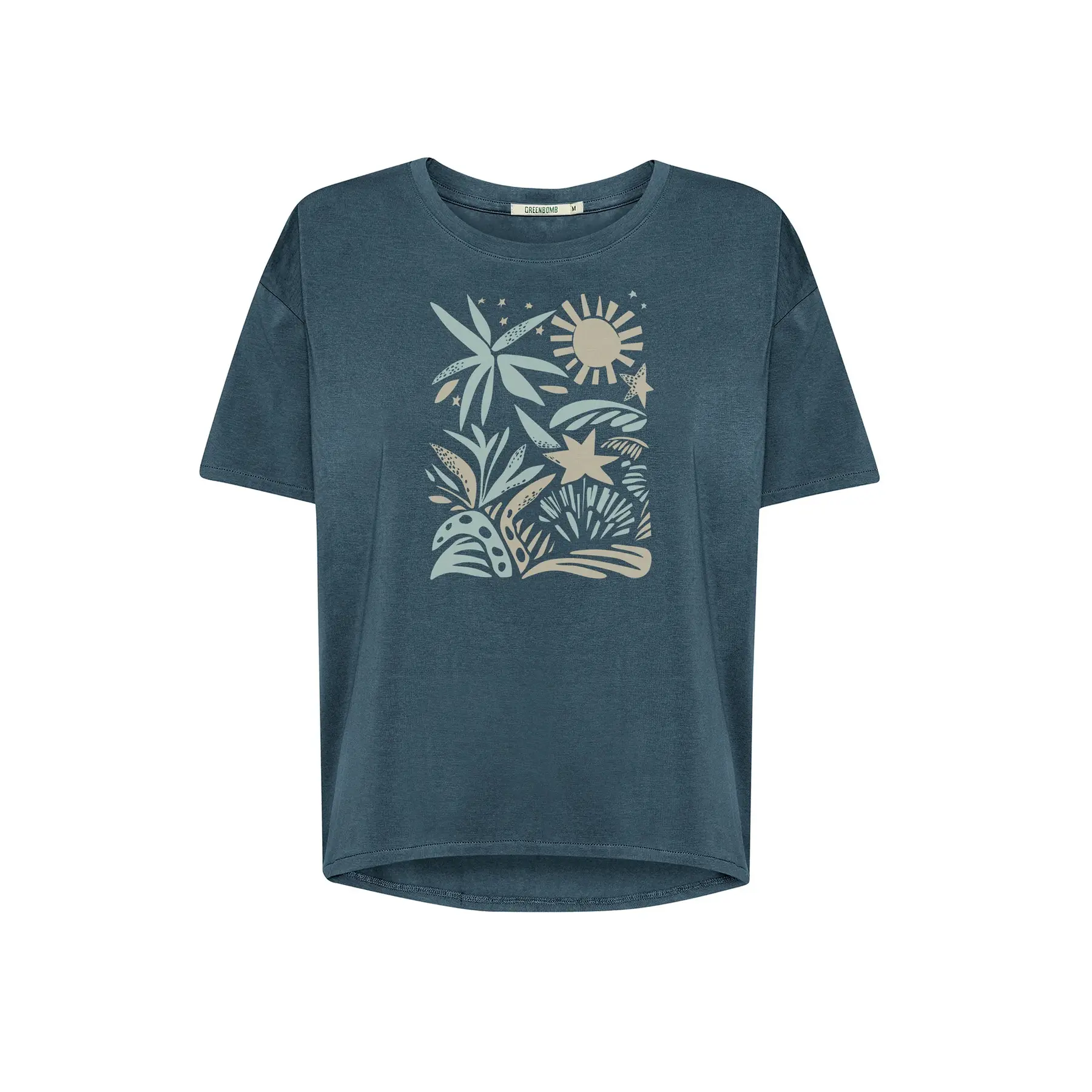 T-shirt da donna Greenbomb Plants n Leaves Feel