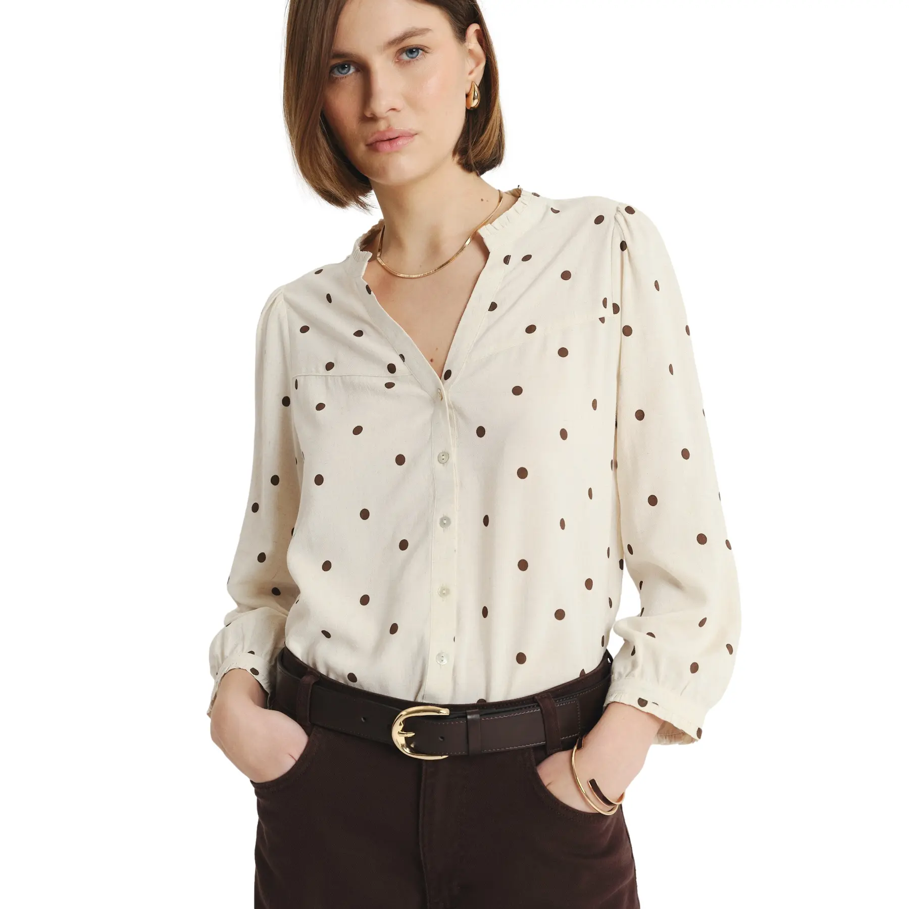 Image of Langarm-Bluse Damen Greenpoint Regular January