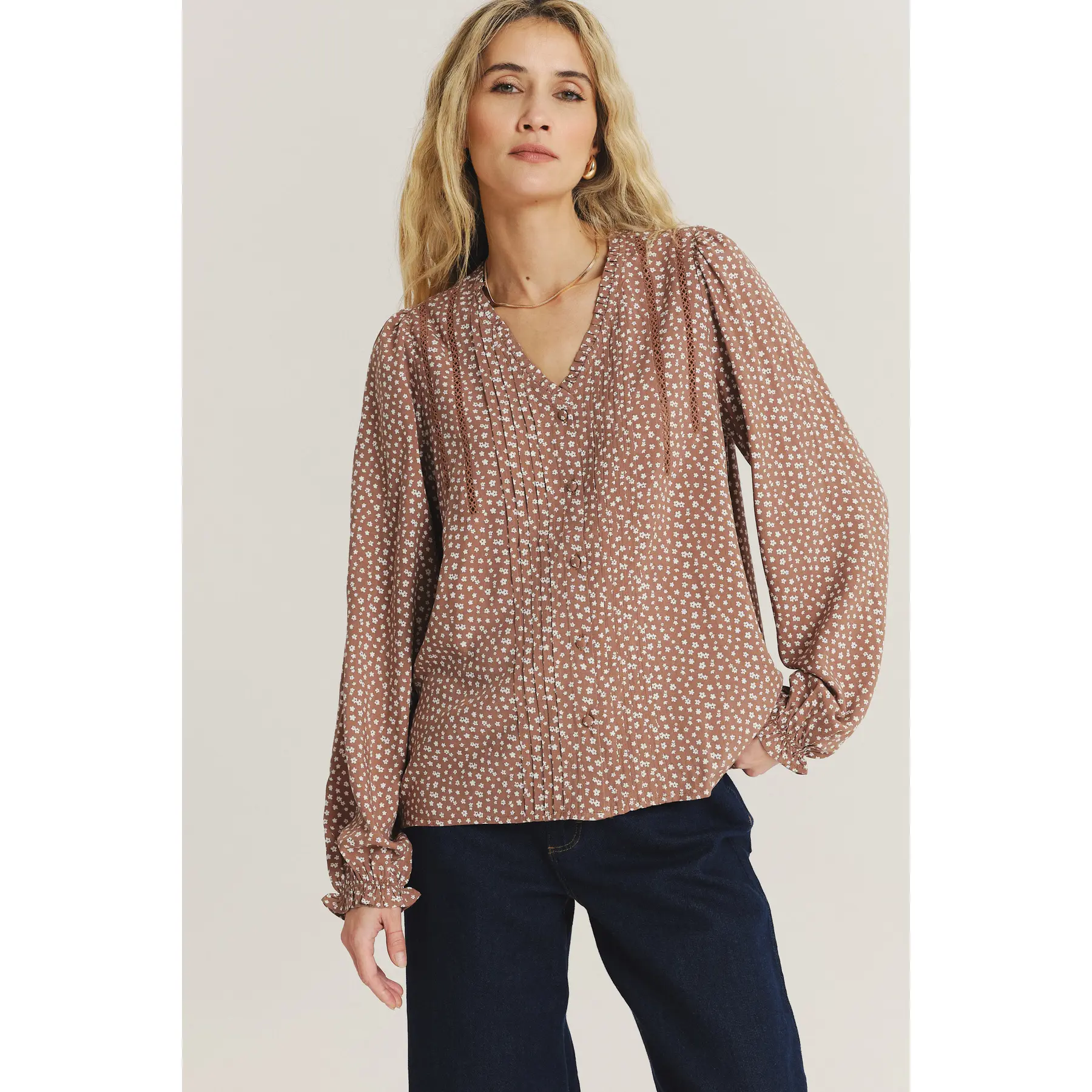Langarm-Bluse Damen Greenpoint Regular February