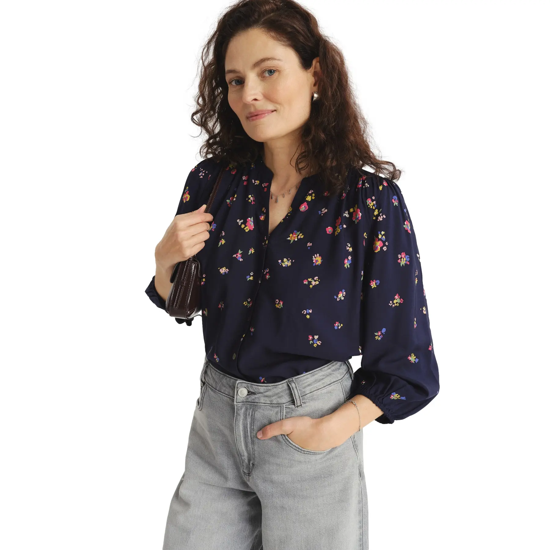 Blusa con maniche a 3/4 da donna  Regular March
