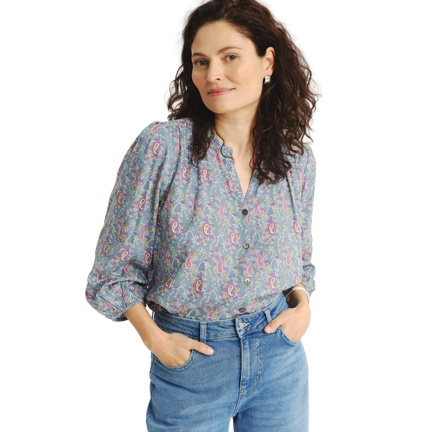 Blusa con maniche a 3/4 da donna  Regular March
