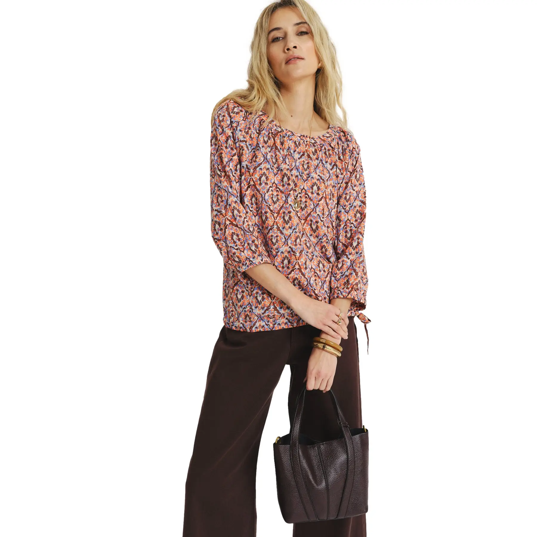 Image of Bluse, 3/4-Ärmel, Damen Greenpoint Regular February