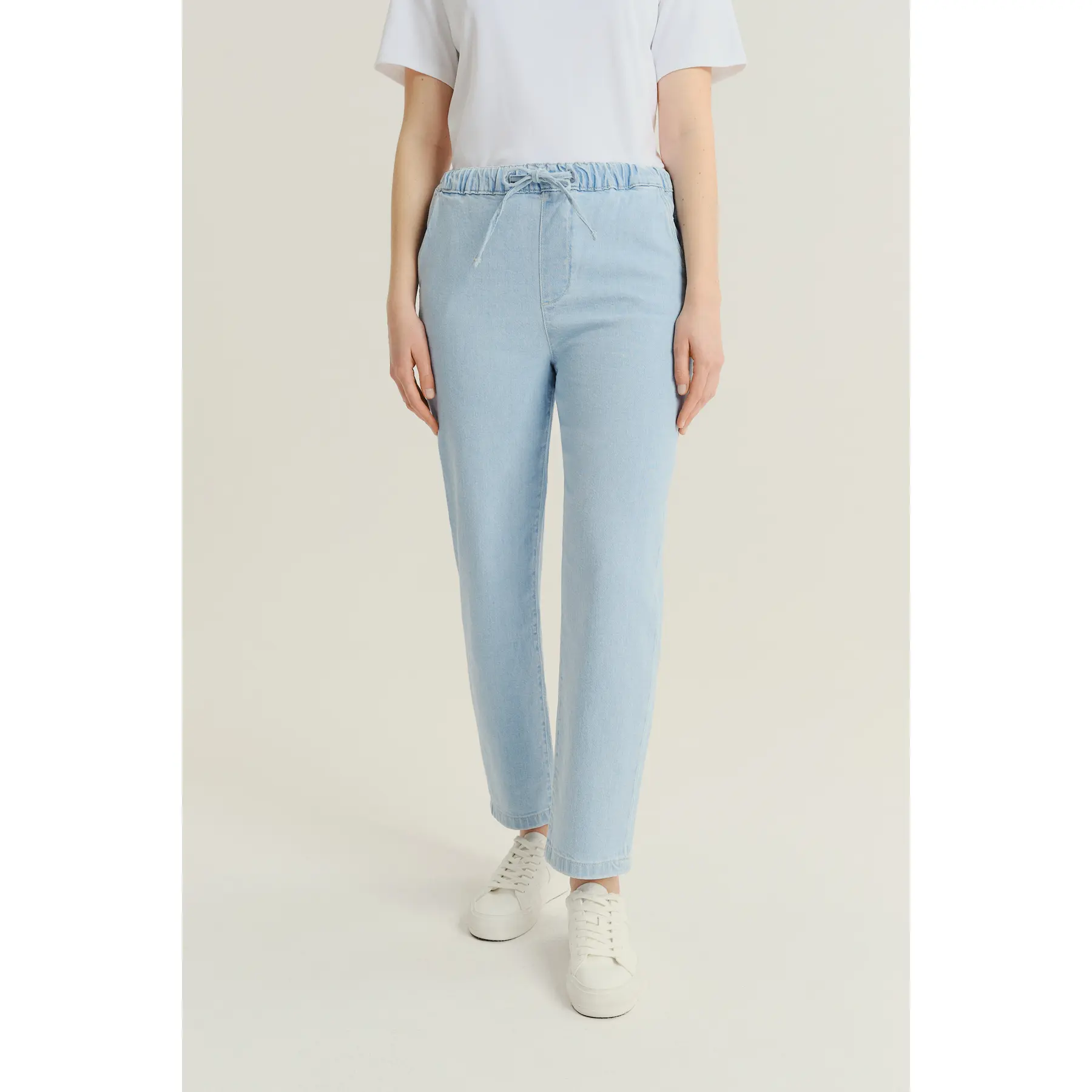 Jeans a vita elasticizzata donna