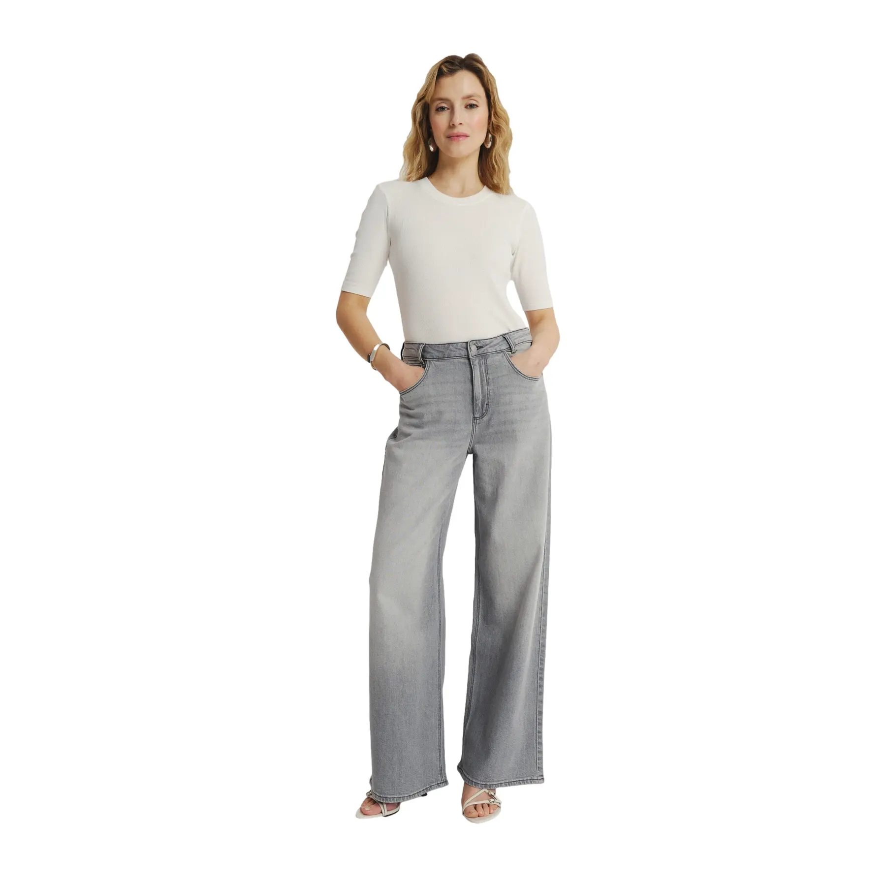 Image of Jeans Wide Leg Baumwolle Damen Greenpoint Regular January