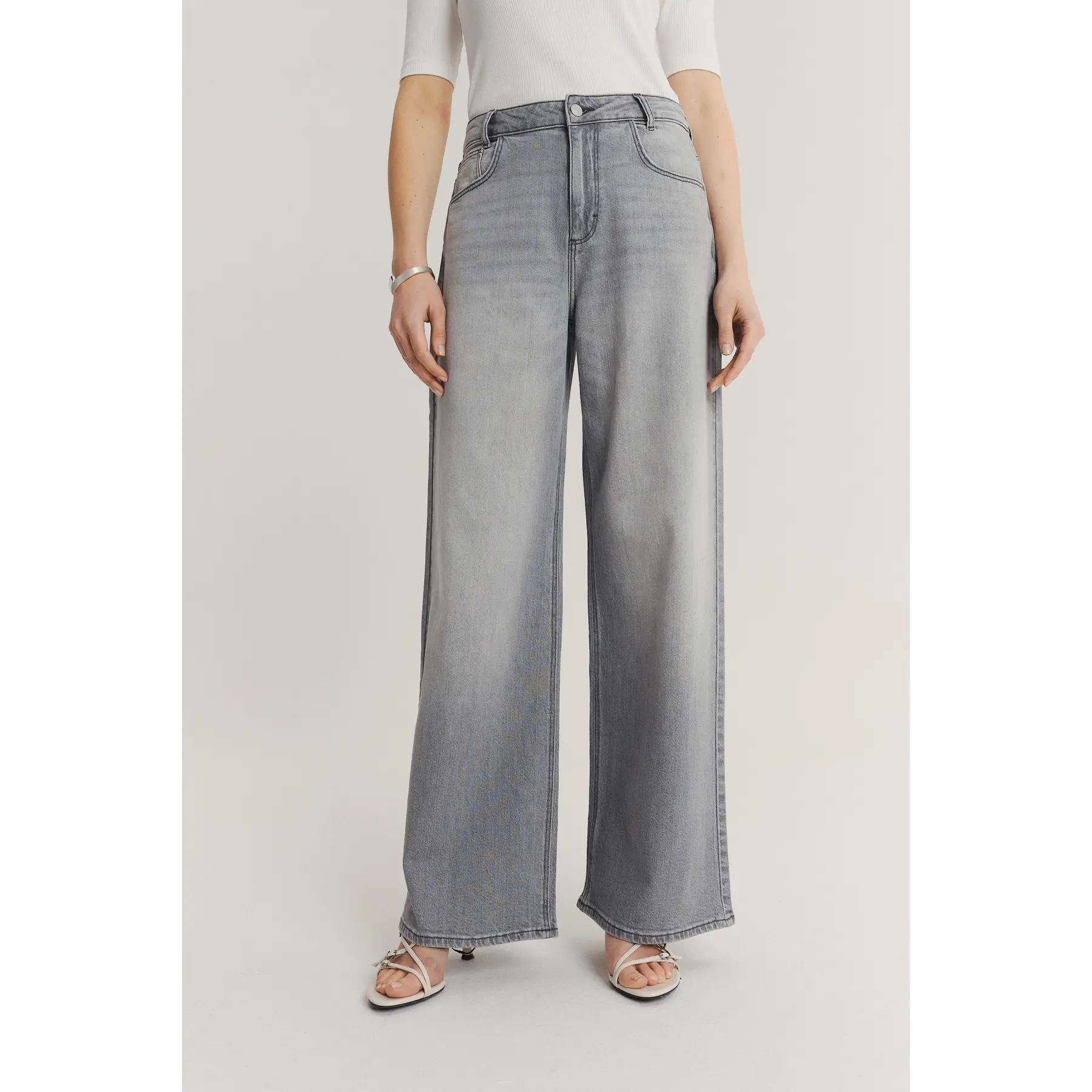 Jeans Wide Leg cotone donna  Regular January