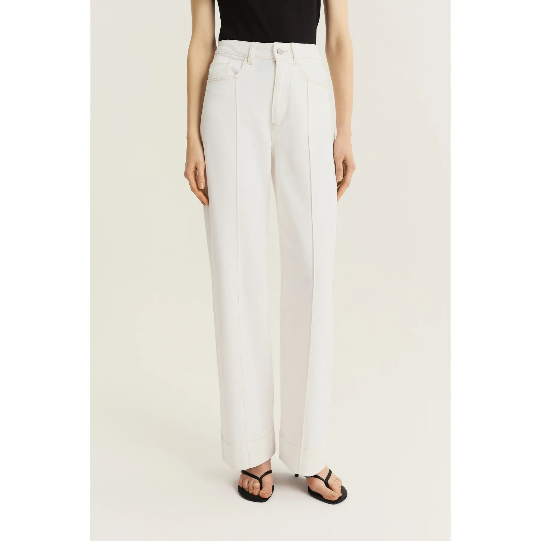 Jeans a gamba larga donna