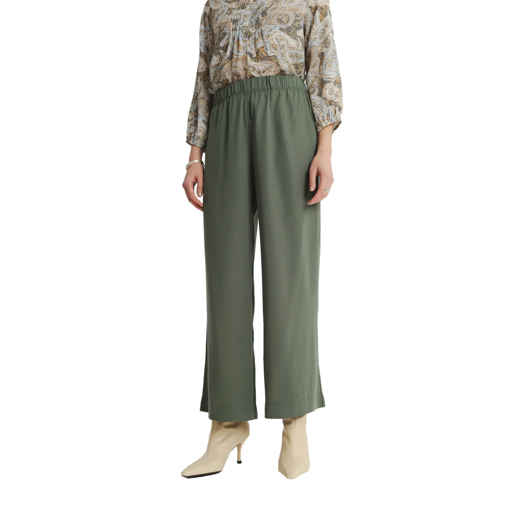 Pantaloni larghi elastici donna  Regular March