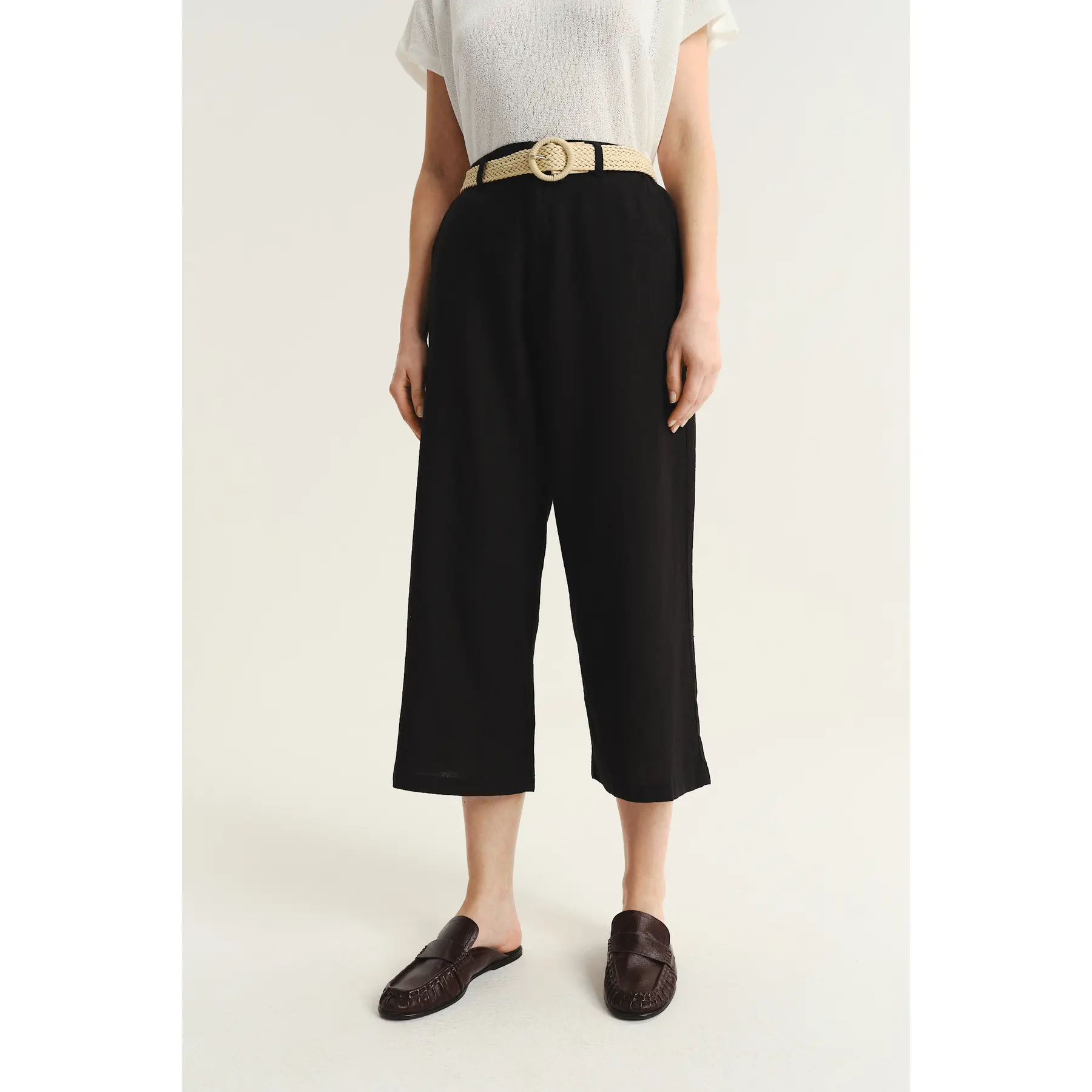 Hose mit geflochtenem Gürtel Damen Greenpoint