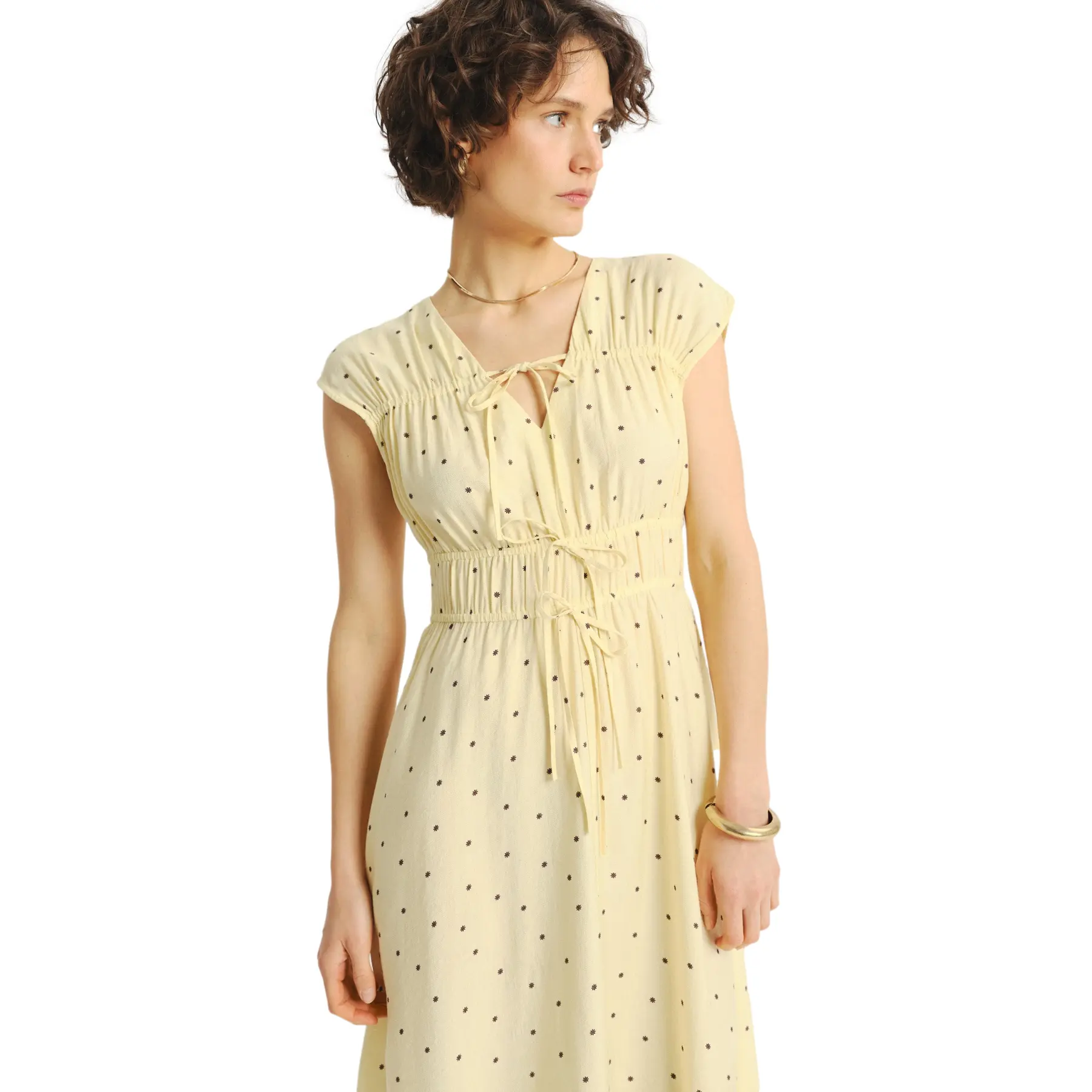 Robe à pois in viscosa donna