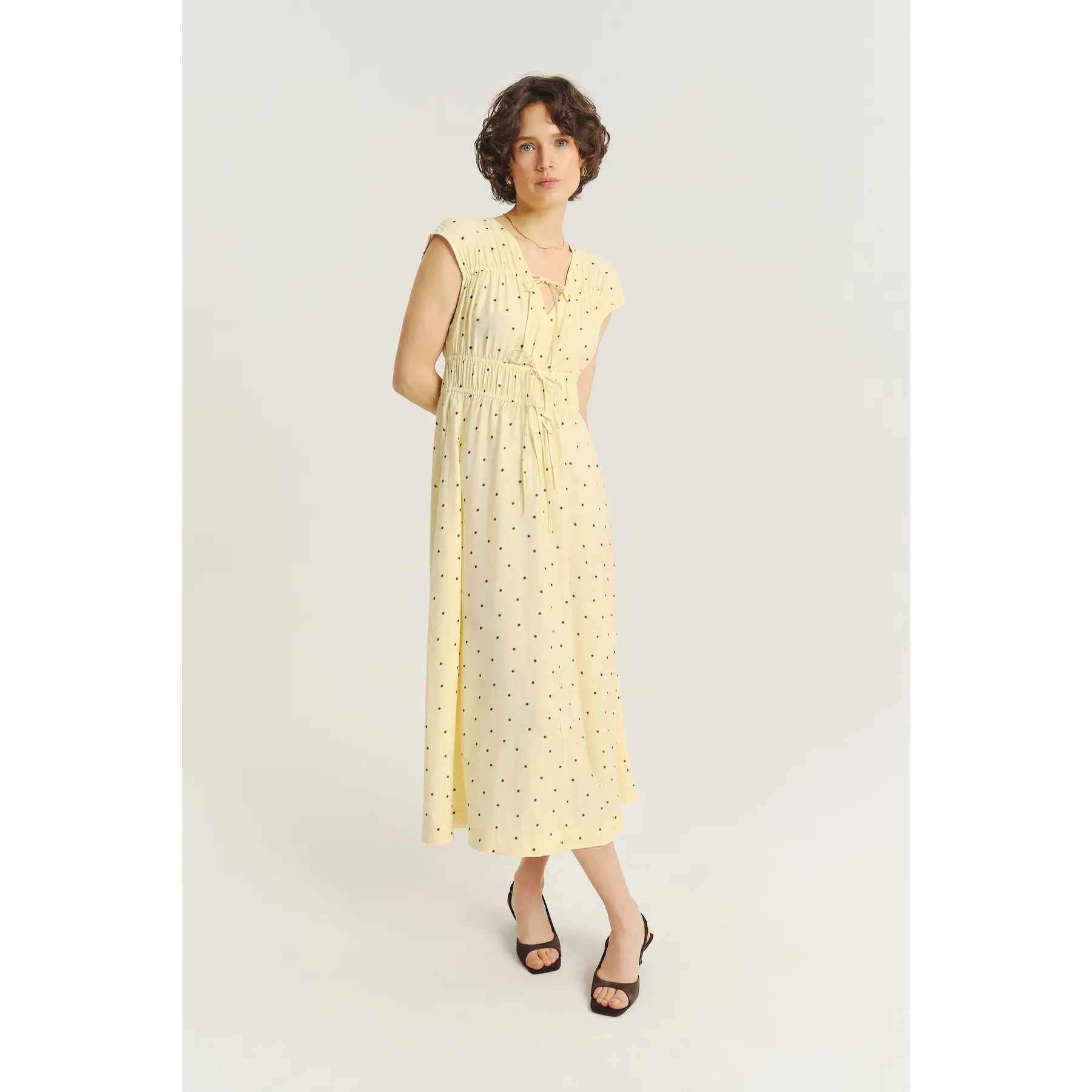 Robe à pois in viscosa donna