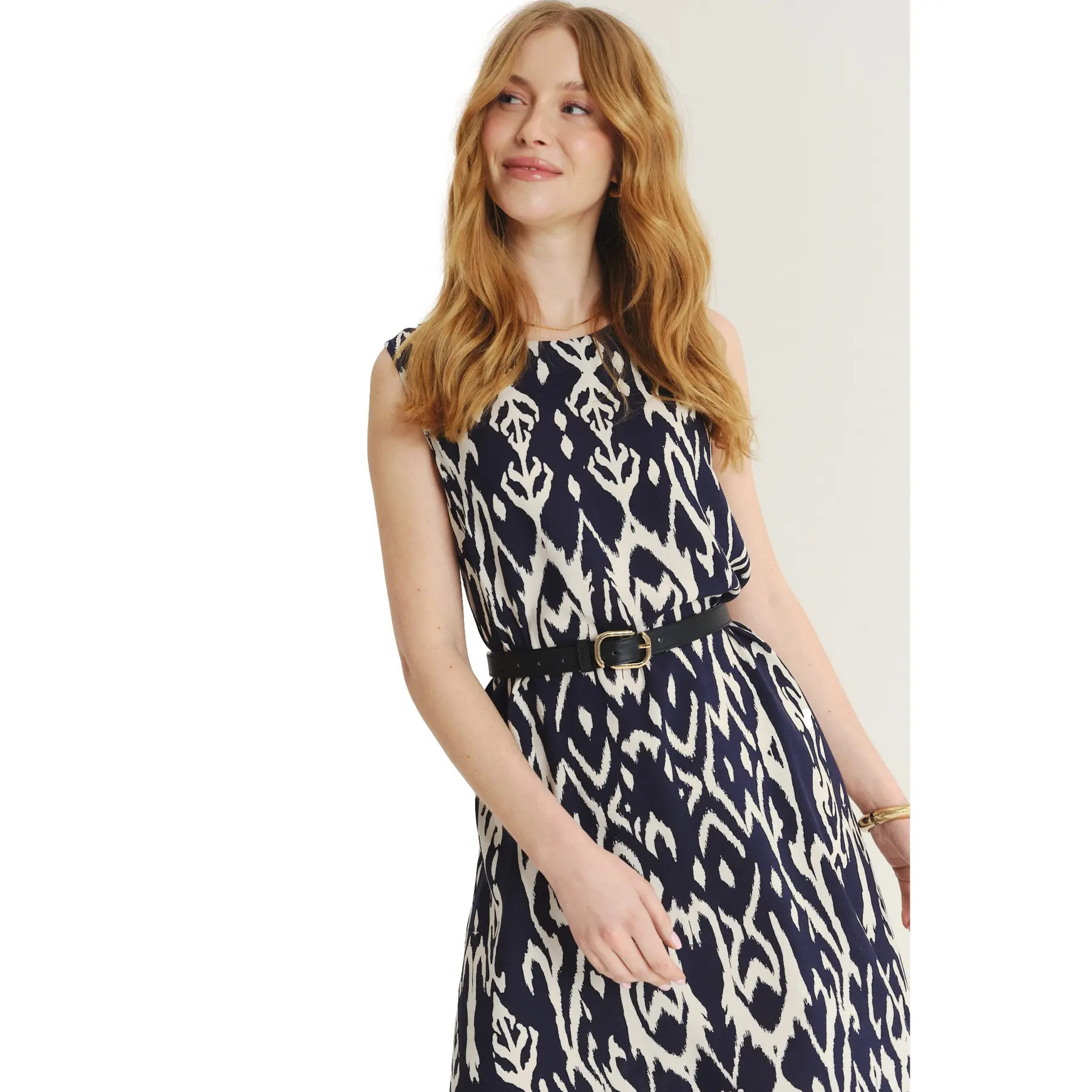 Image of Bedrucktes Kleid, Damen Greenpoint Regular April