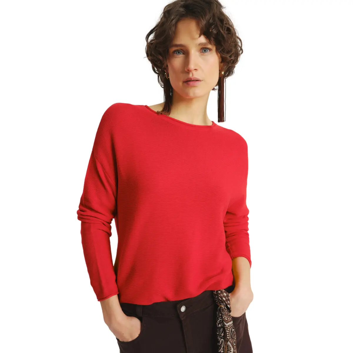 Pullover mit kurzen Ärmeln, Damen Greenpoint Regular January