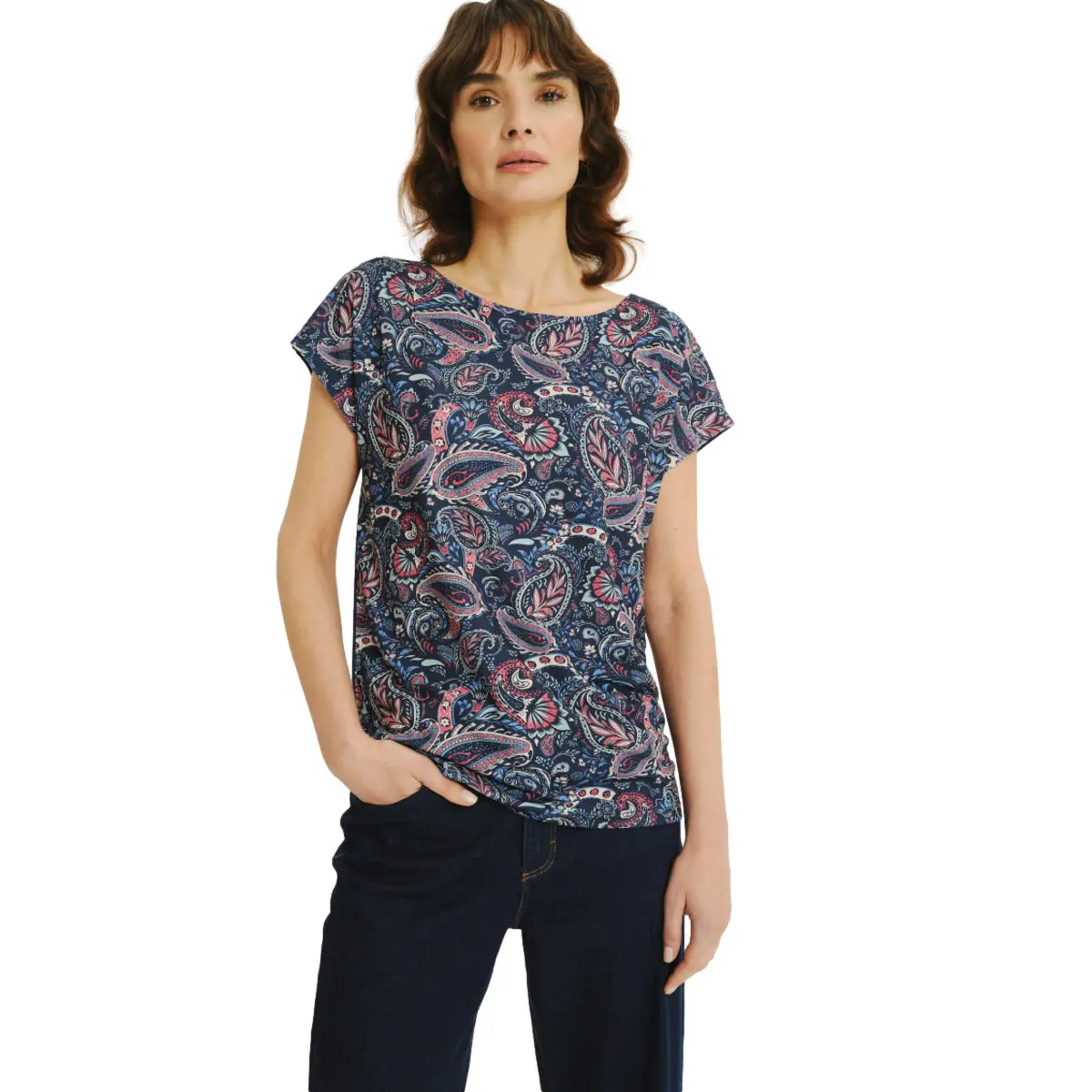 T-shirt a stampa cashmere donna  Regular February