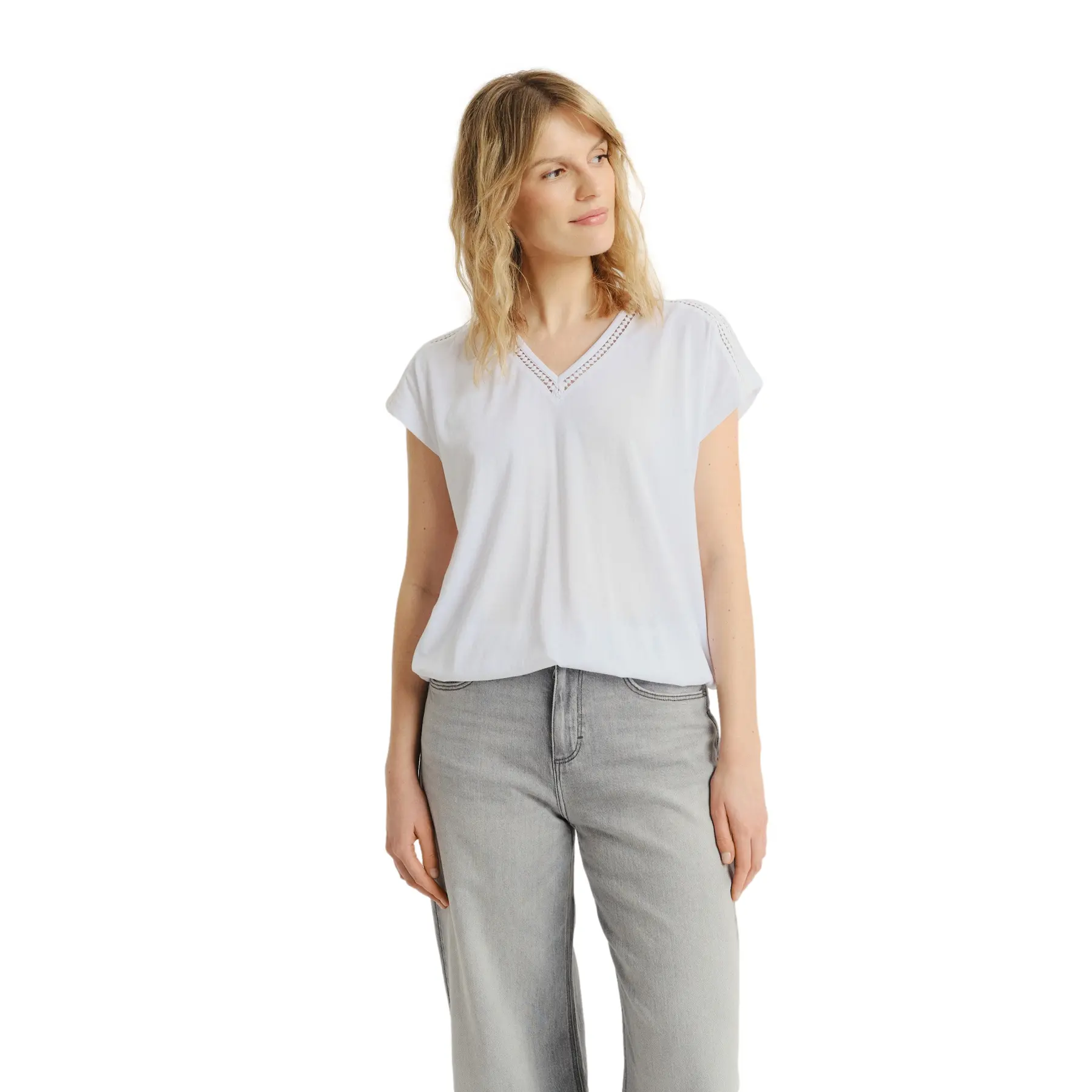 T-shirt in misto cotone e modal donna  Regular March
