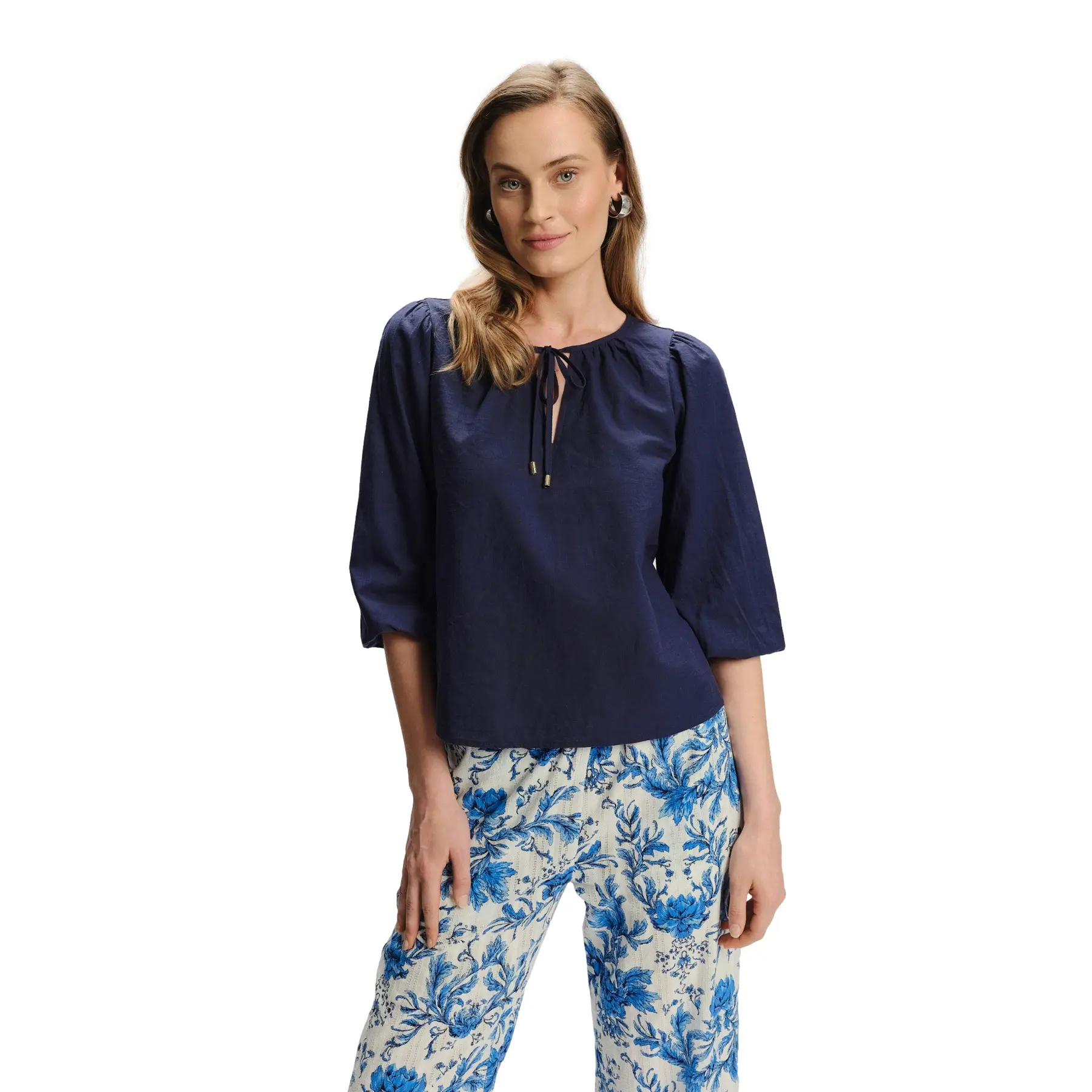 Image of Bluse mit Knoten Damen Greenpoint