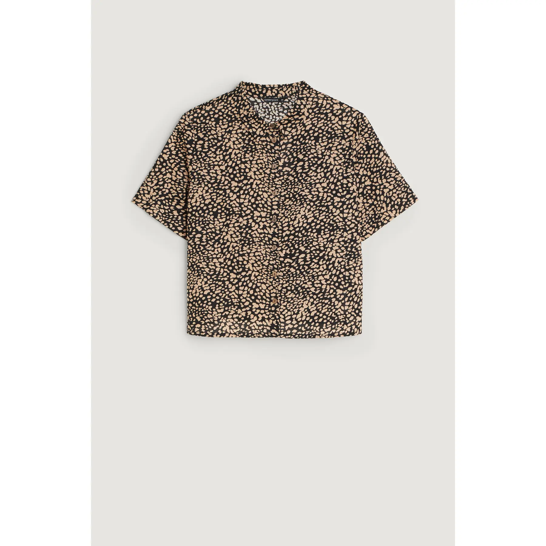 Camicia a motivo maniche lunghe donna