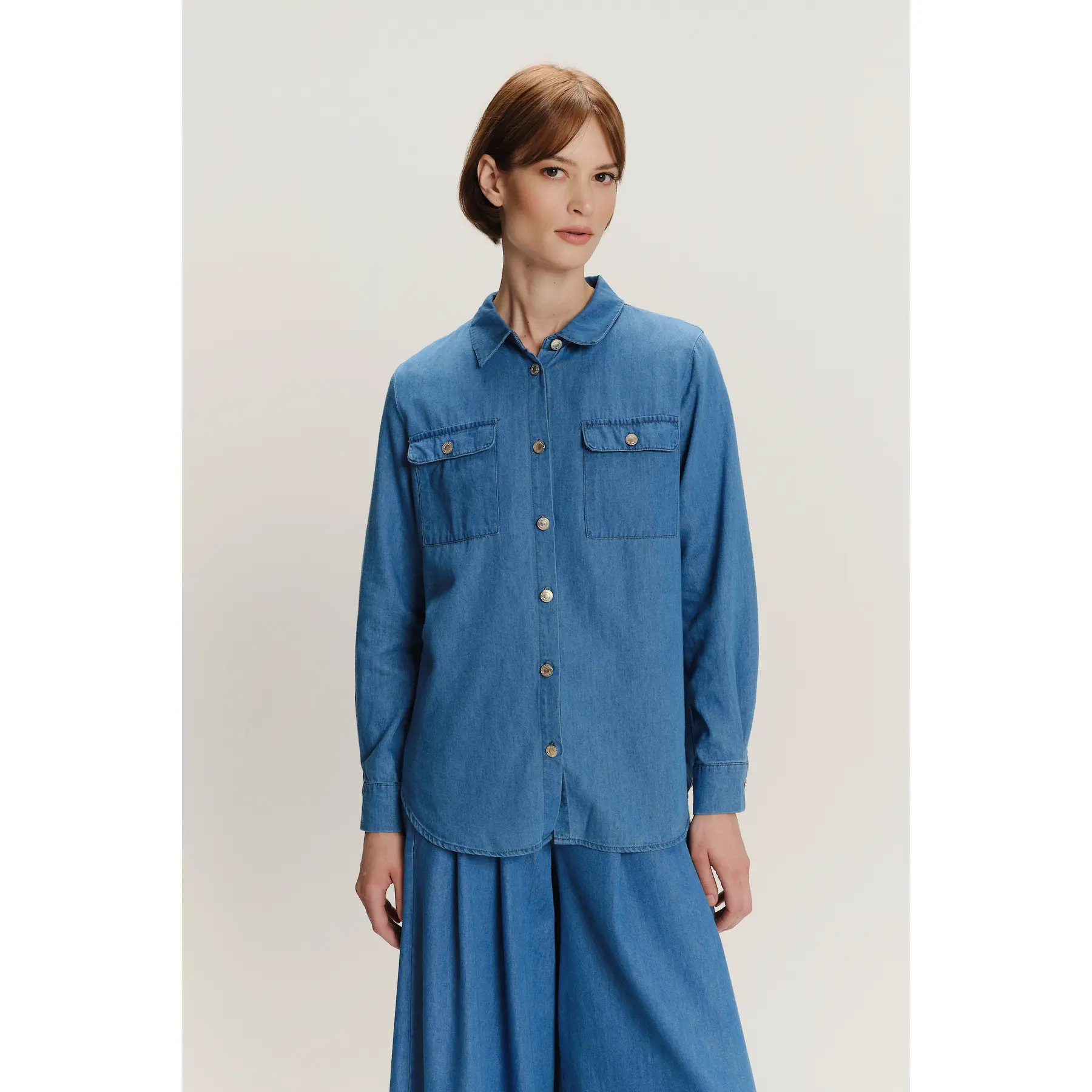 Women's long-sleeved denim shirt Greenpoint