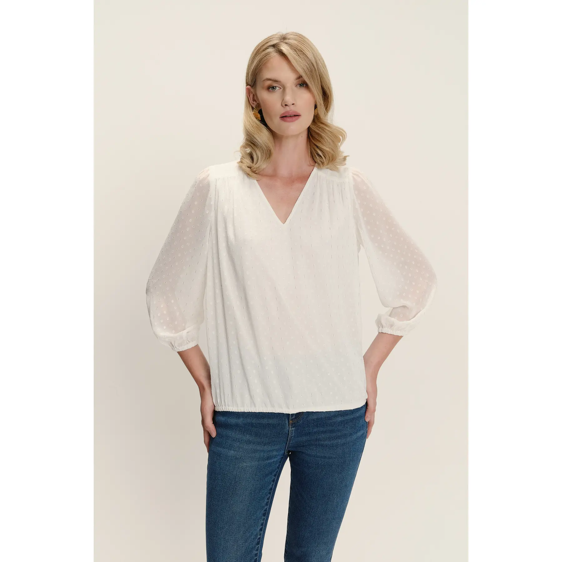 Women's V Neck Blouse Greenpoint