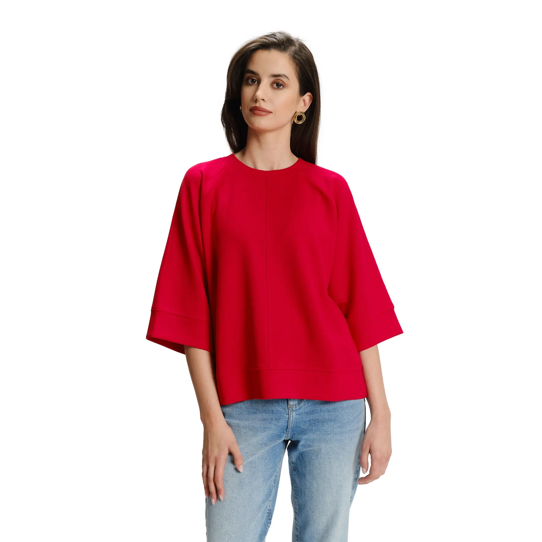 Felpa maniche 3/4 donna