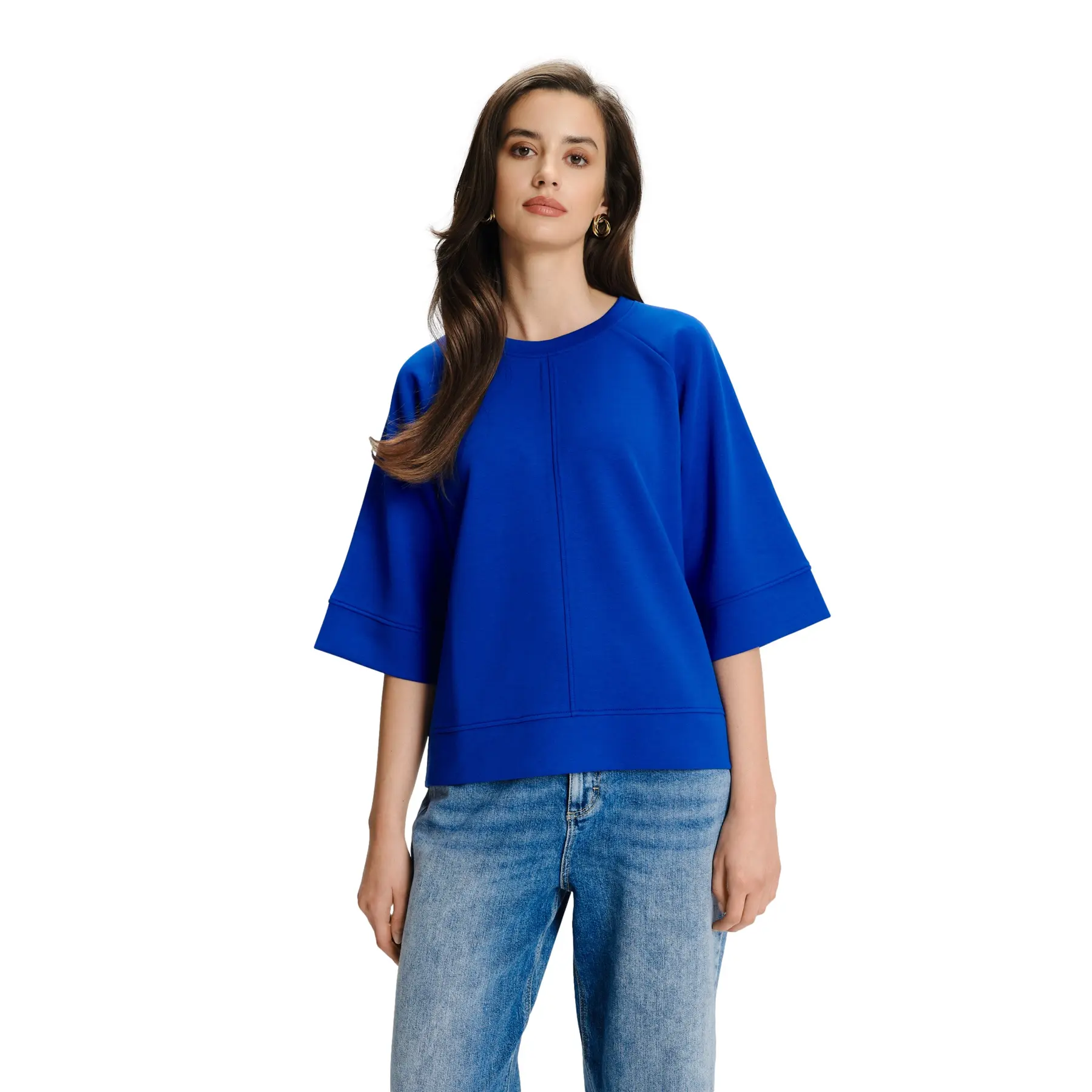 Damen Sweatshirt mit 3/4-Ärmeln Greenpoint