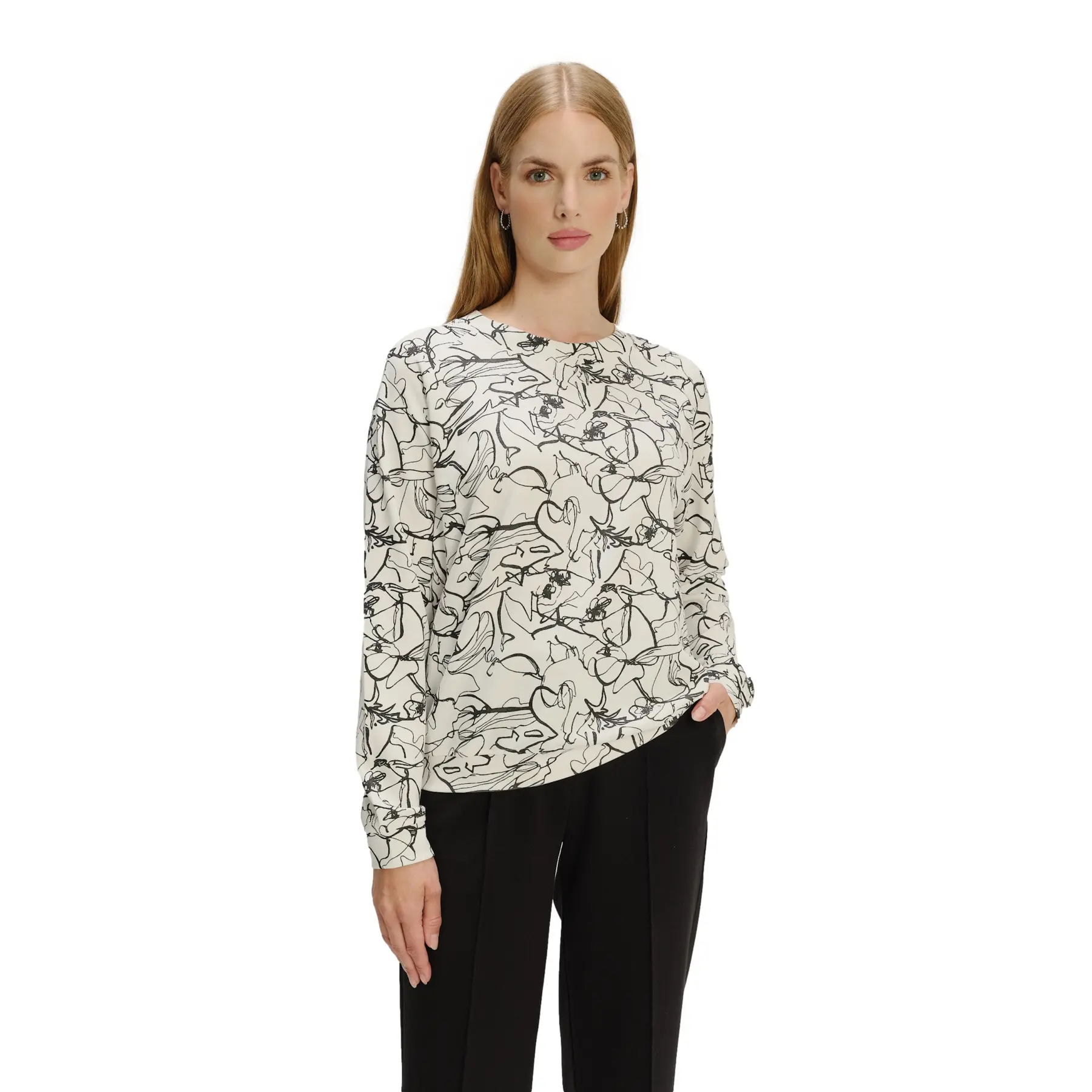 Image of Damen Sweatshirt mit floralem Druck Greenpoint