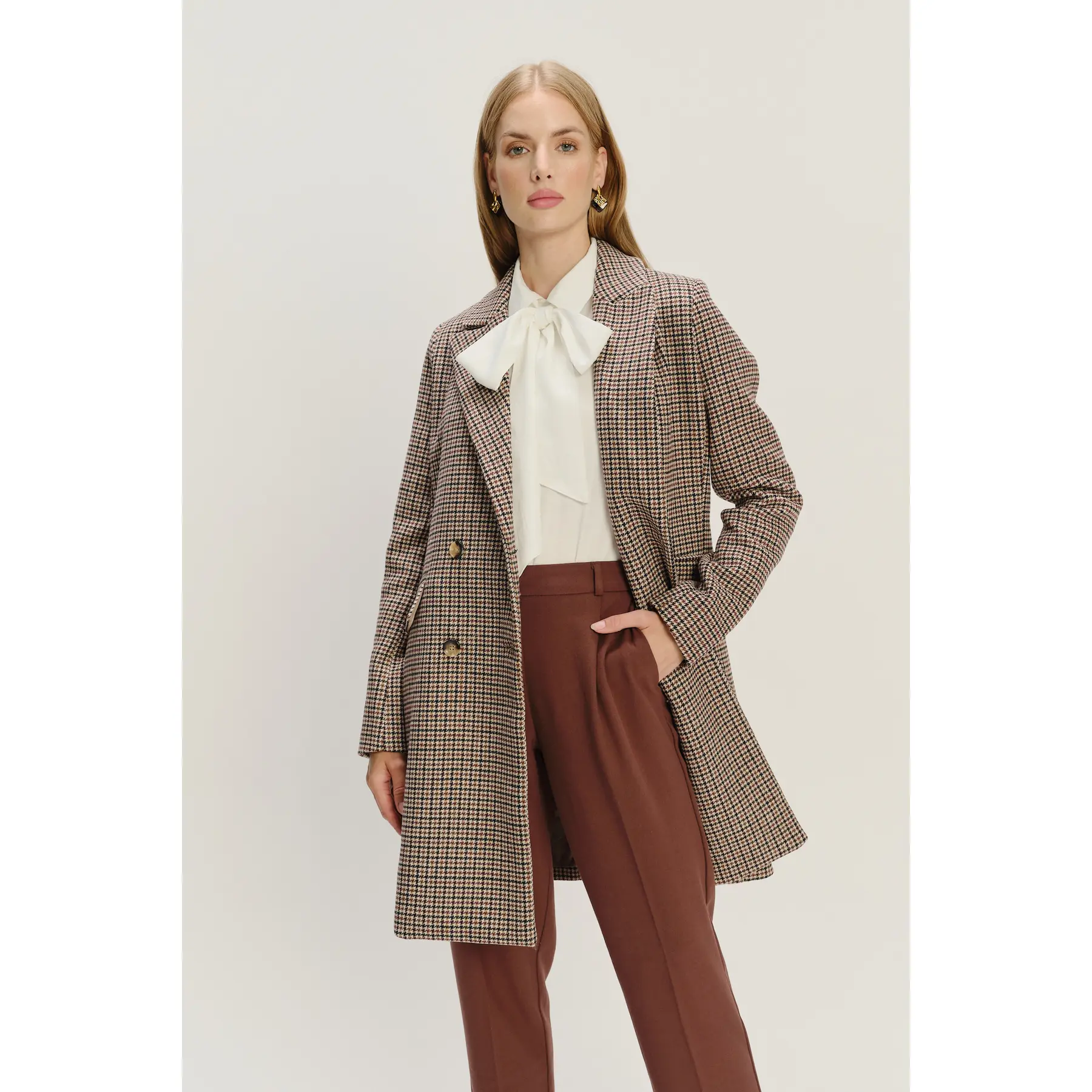 Women's plaid coat Greenpoint