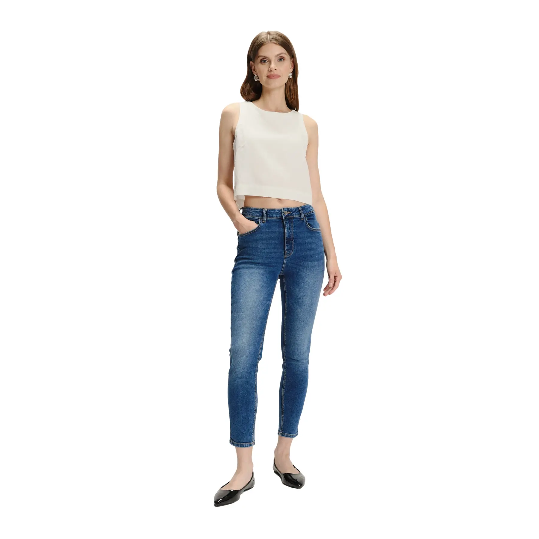 Jeans slim in denim donna
