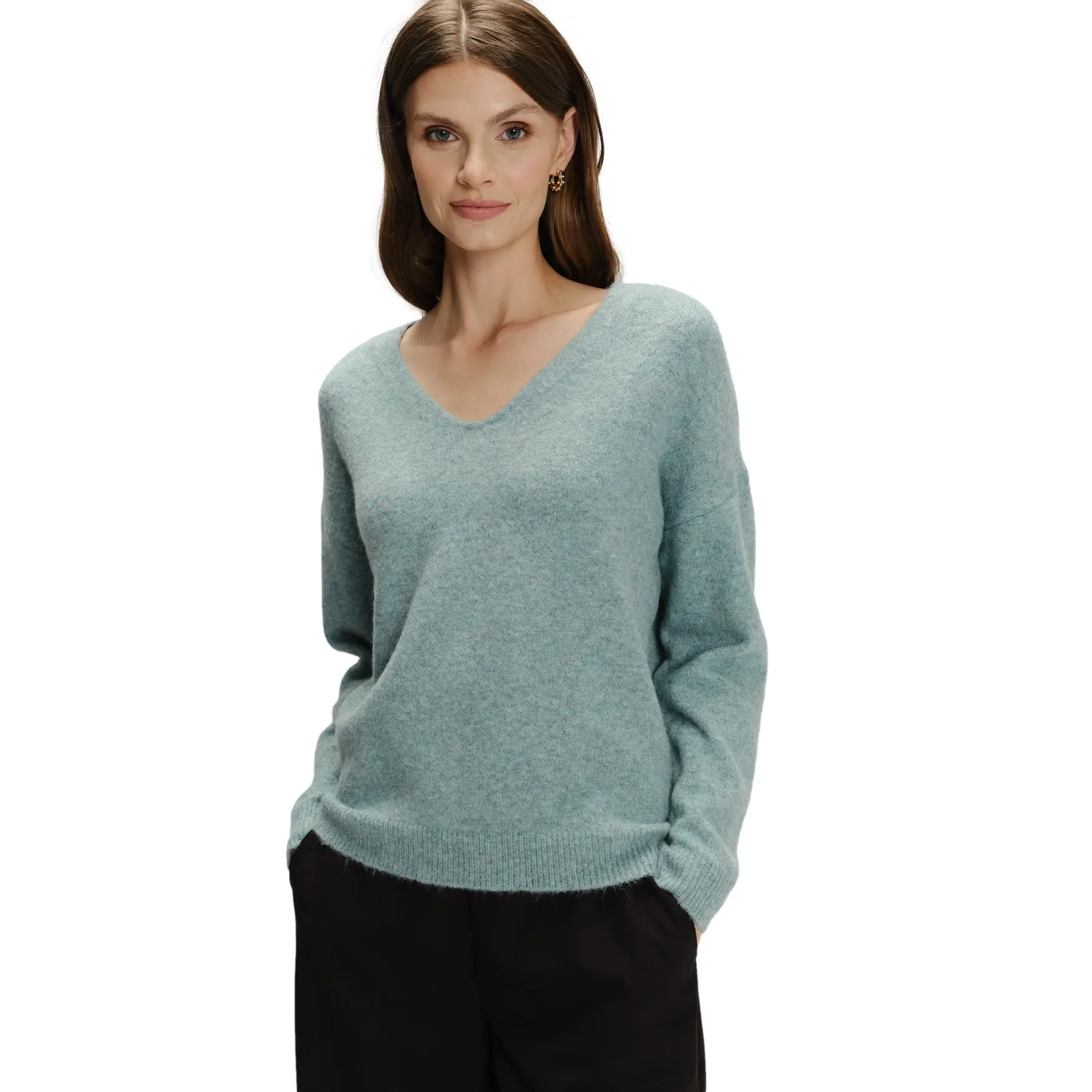Maglione col V donna