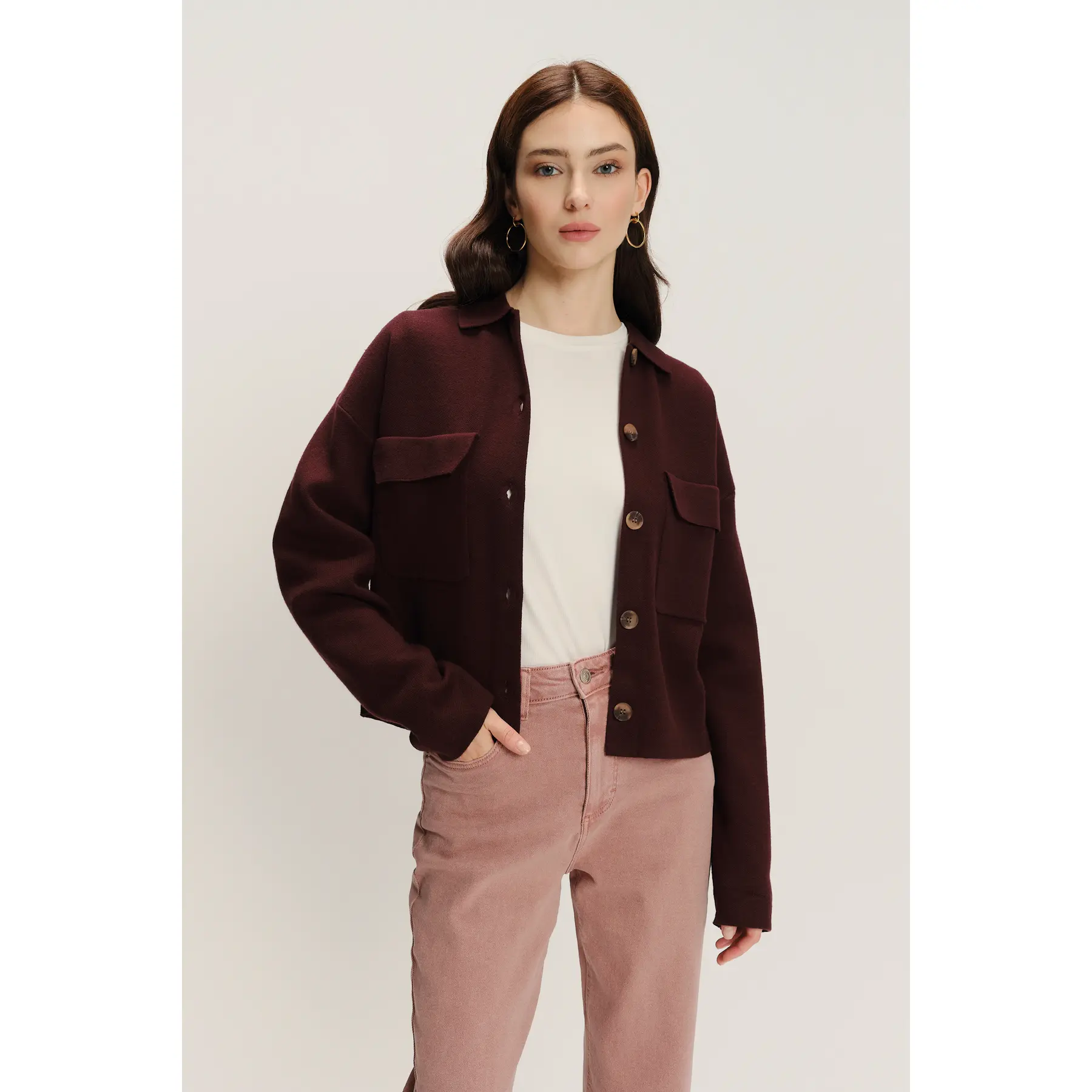 Leopardenmuster Cardigan Damen Greenpoint