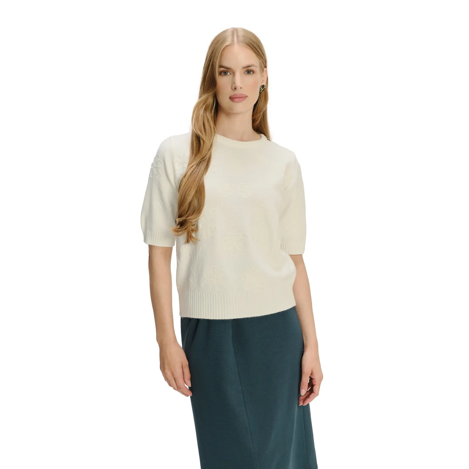 Short Sleeve Viscose Pull Women Greenpoint