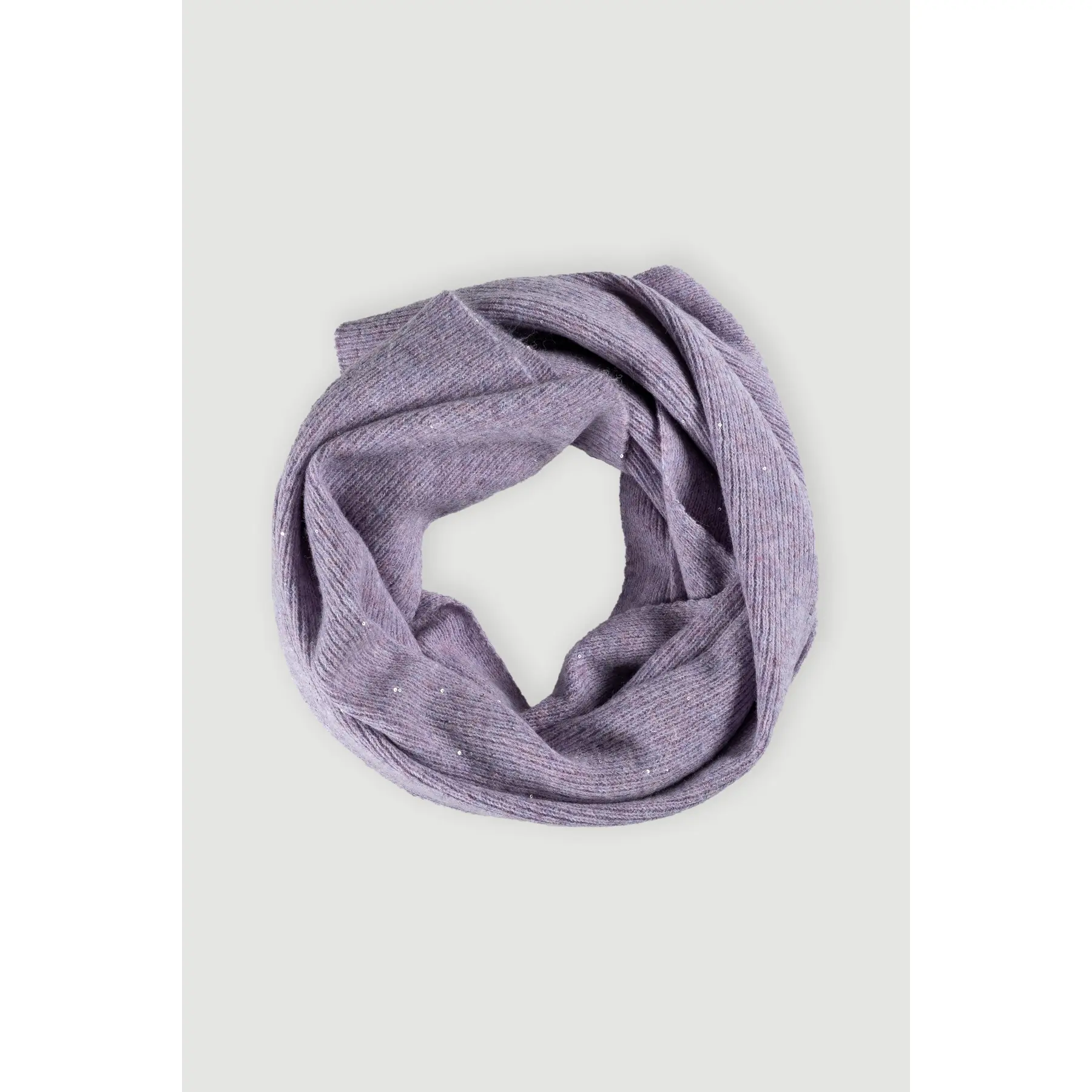 Greenpoint Women's Violet Ribbed Structure Scarf